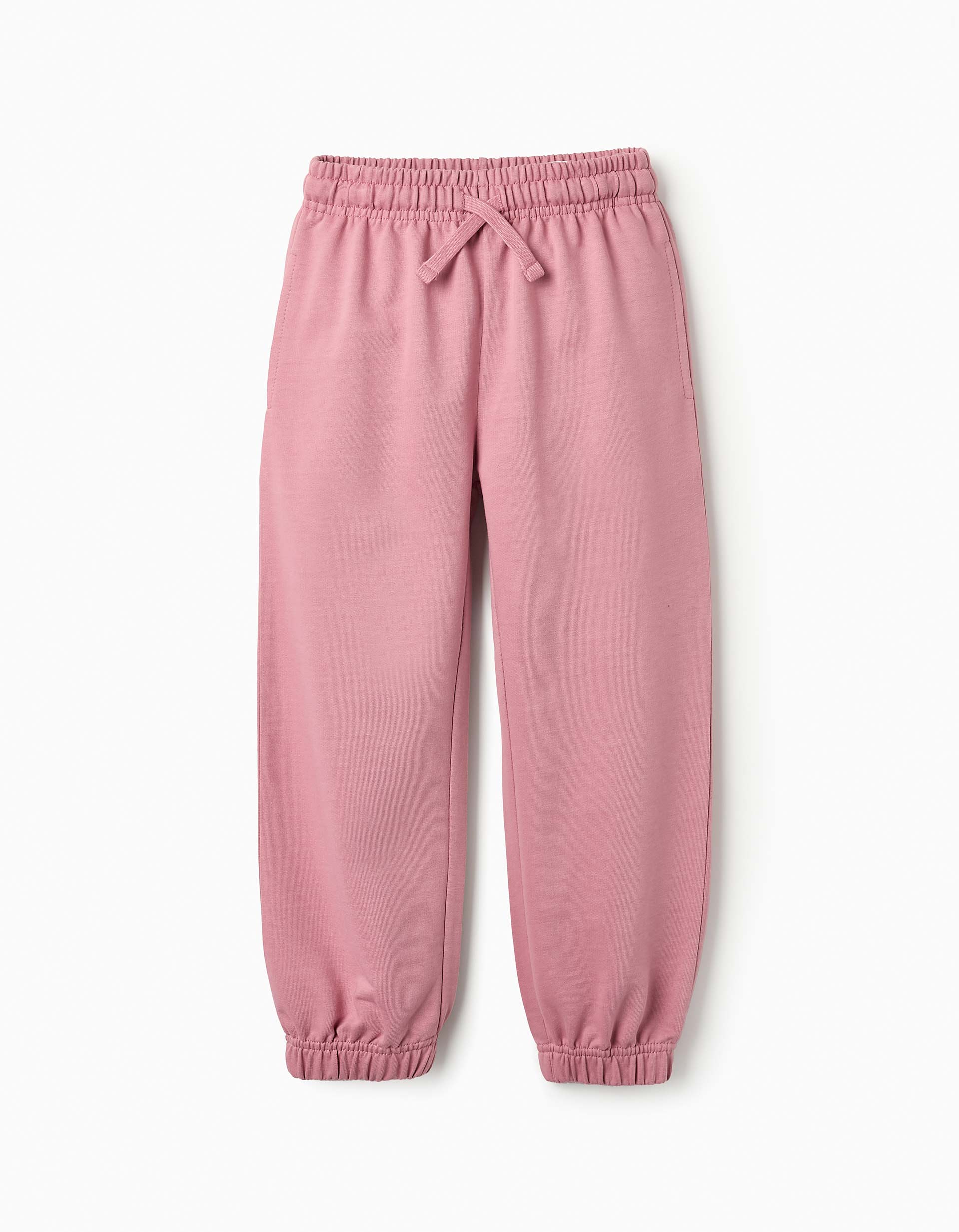 Pantalón de Chándal en Algodón para Niña, Rosa