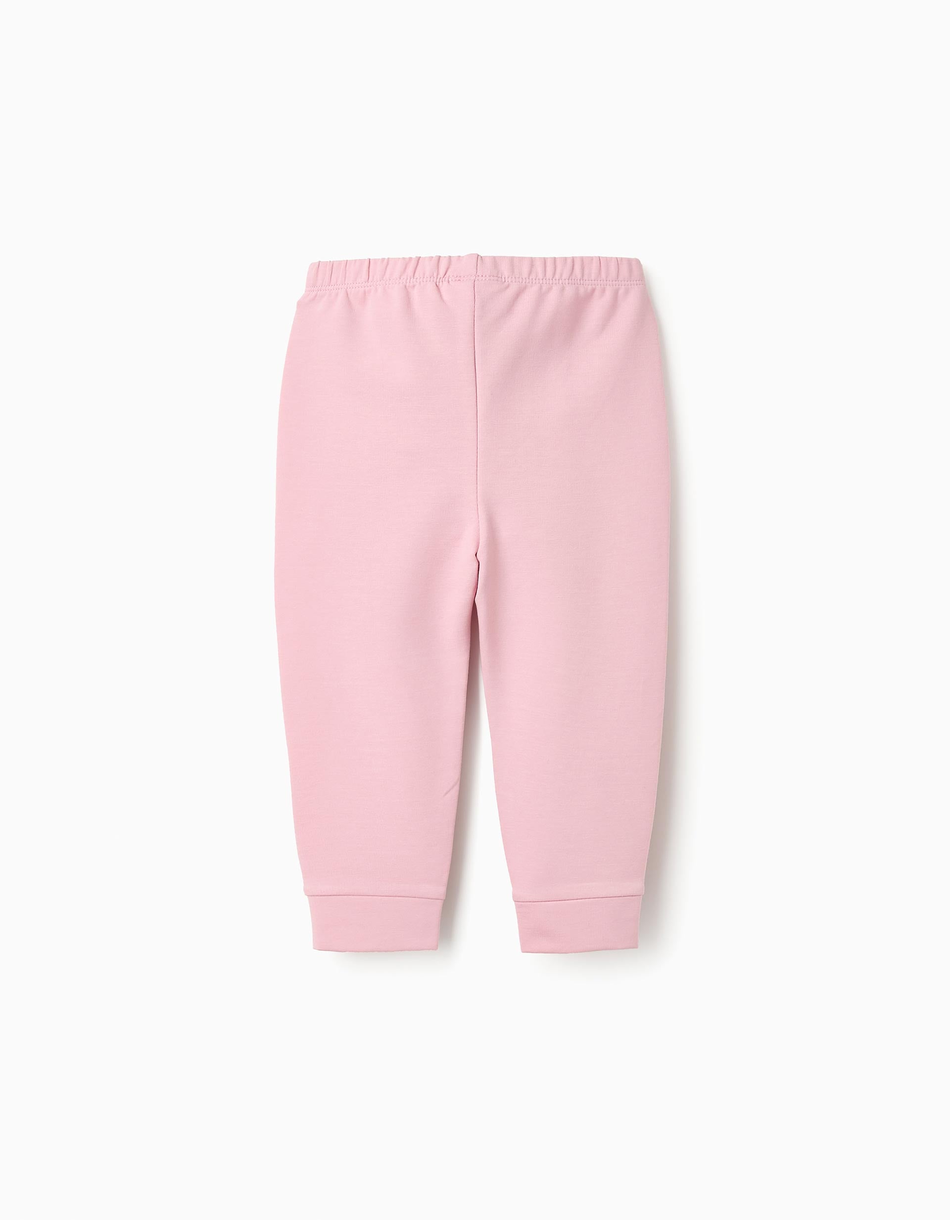 Pantalón de Chándal con Detalle de Purpurina para Bebé Niña, Rosa