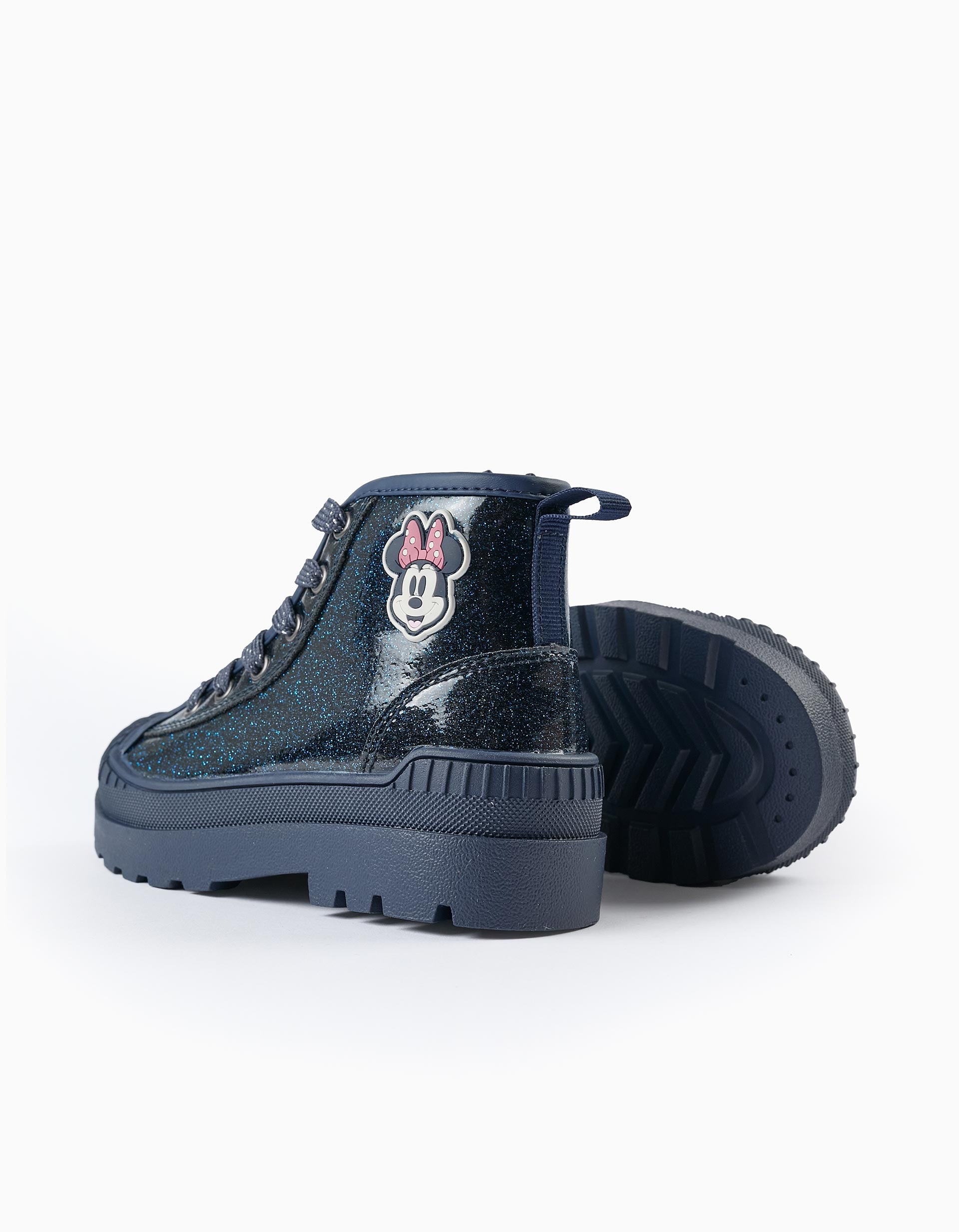 Bottes Brillantes pour Fille 'Minnie', Bleu Foncé