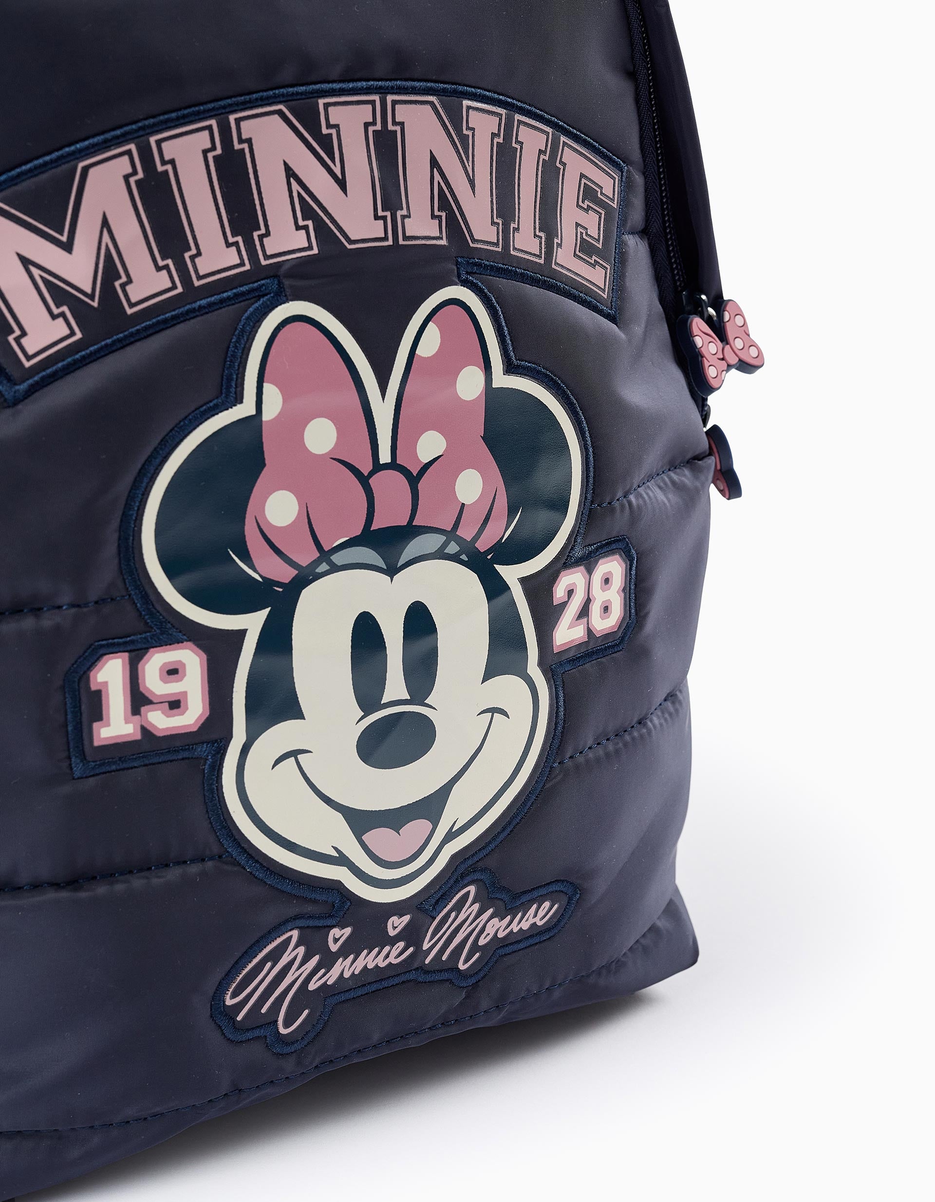 Mochila Acolchada para Bebé Niña 'Minnie', Azul Oscuro