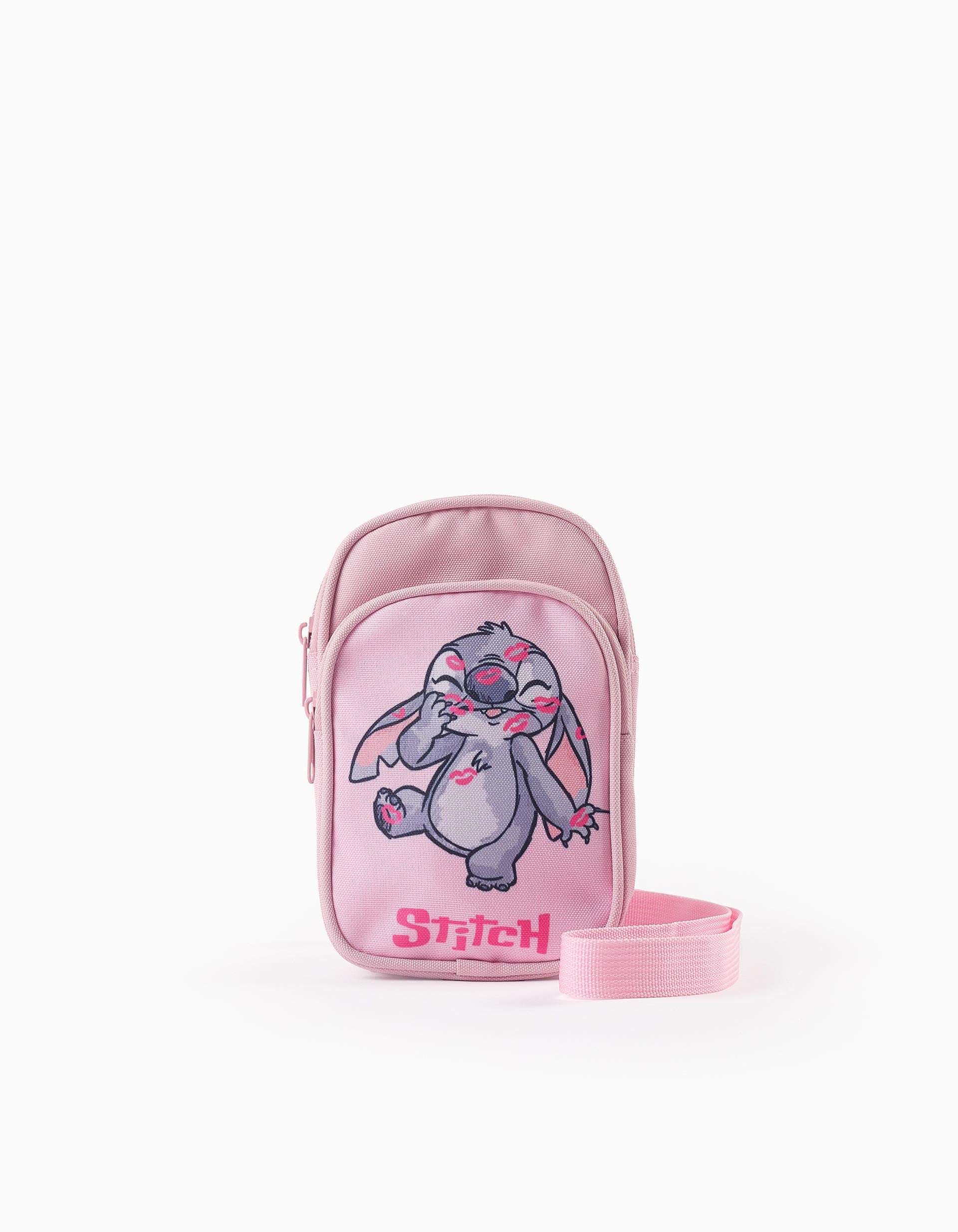 Bolsa para Telemóvel para Menina 'Stitch', Rosa