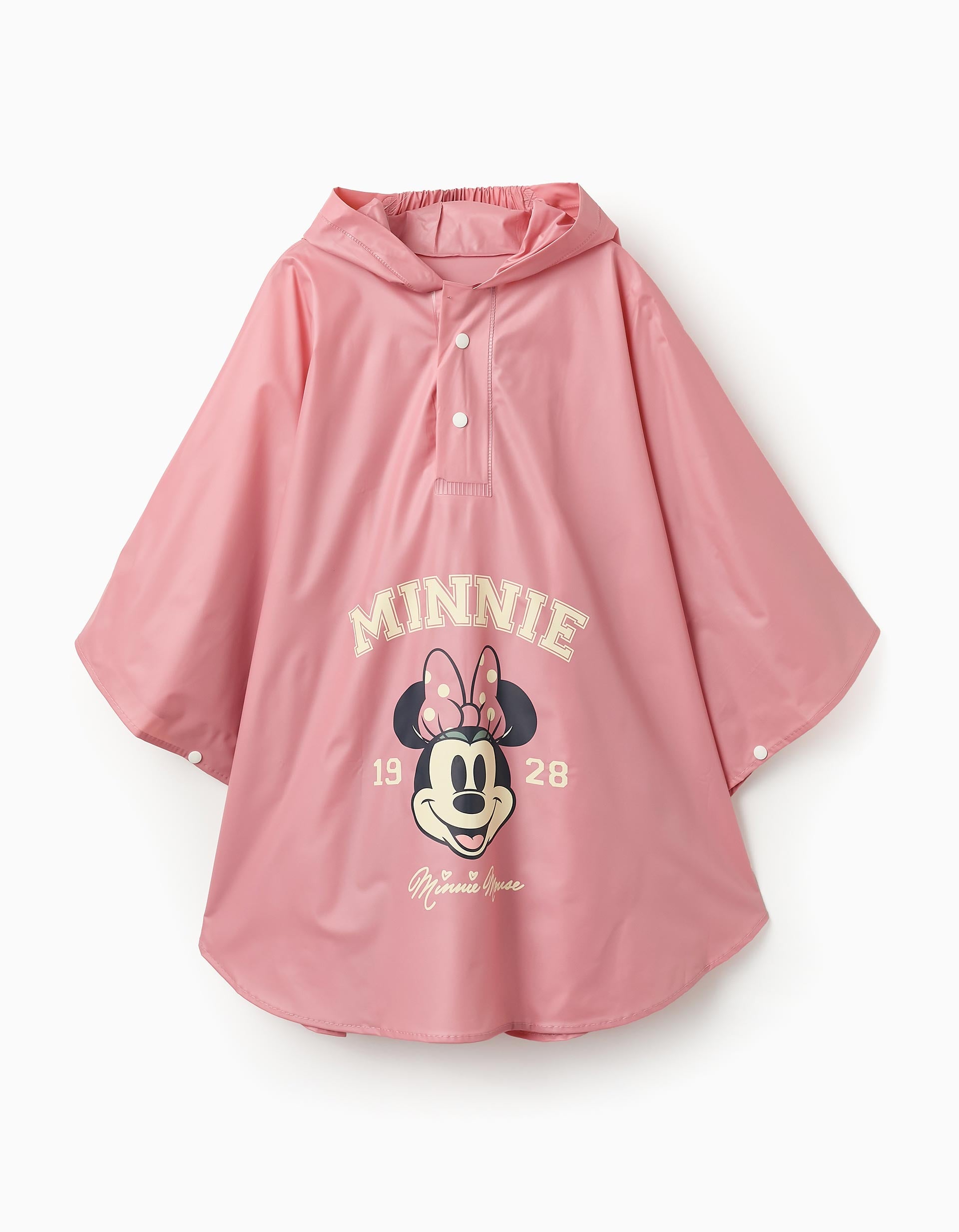 Poncho de Lluvia para Bebé y Niña 'Minnie', Rosa