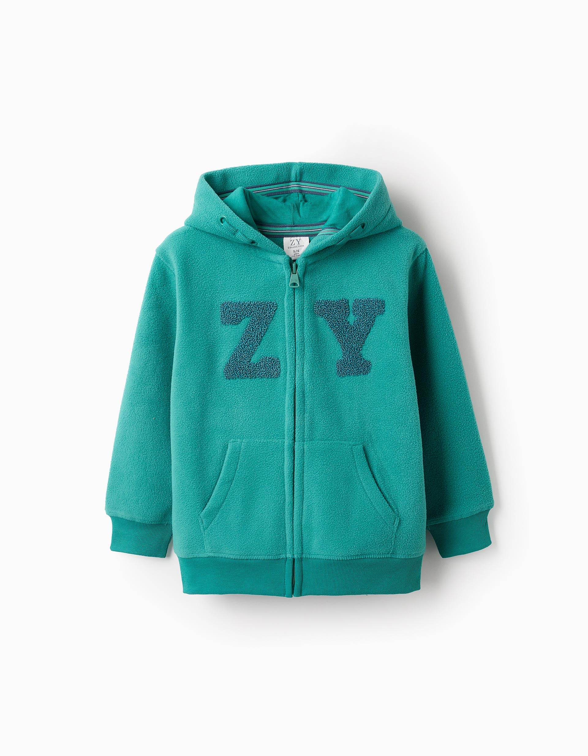 Veste Polaire avec Capuche pour Garçon 'ZY', Vert