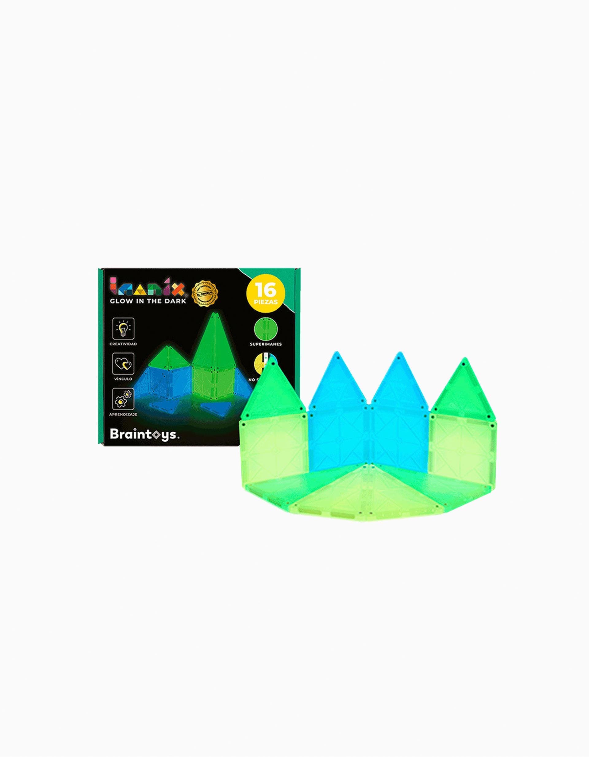 Imanix Glow-in-the-Dark Magnetic Pieces 16Pcs 3A+