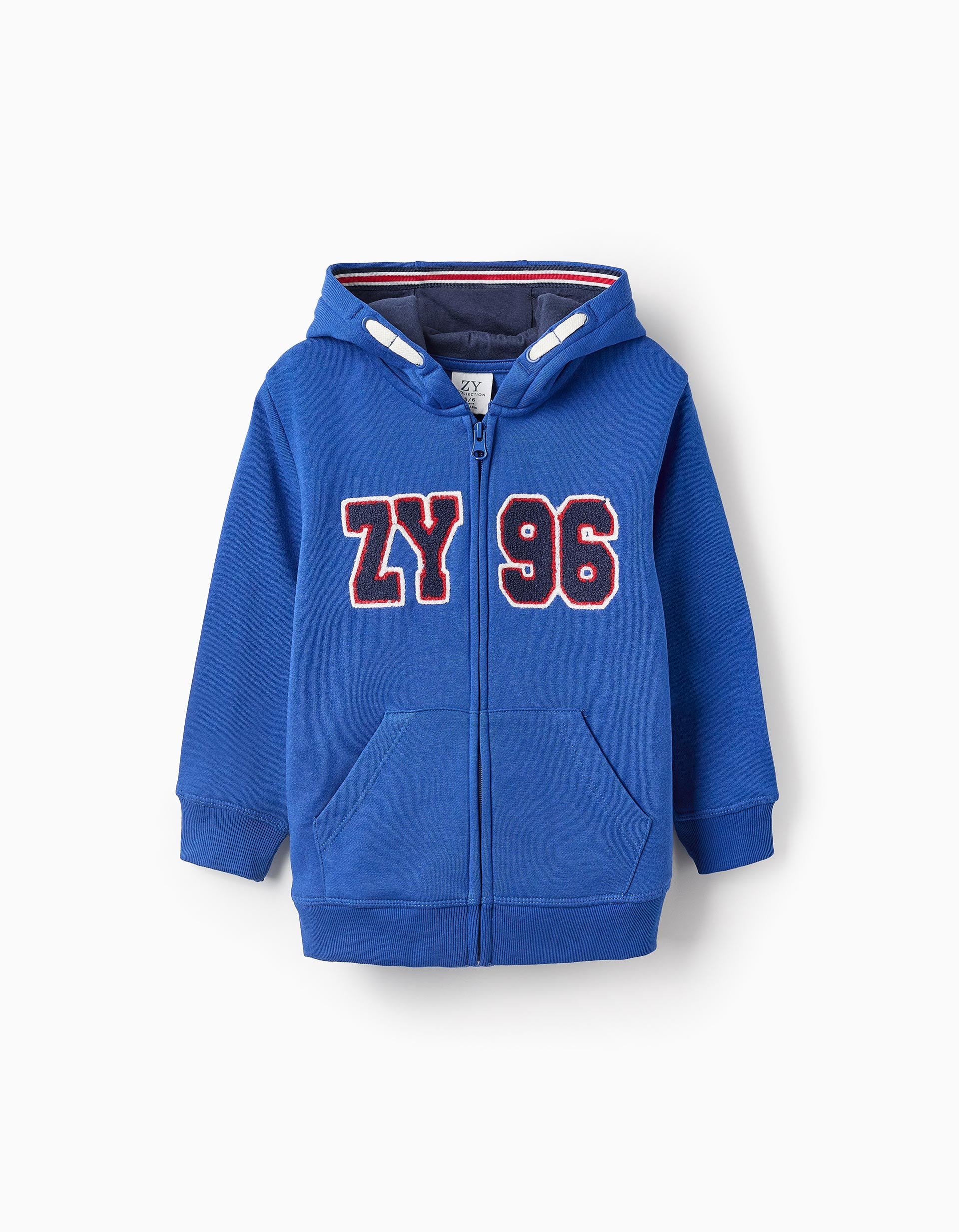 Chaqueta Perchada con Capucha para Niño 'ZY 96', Azul