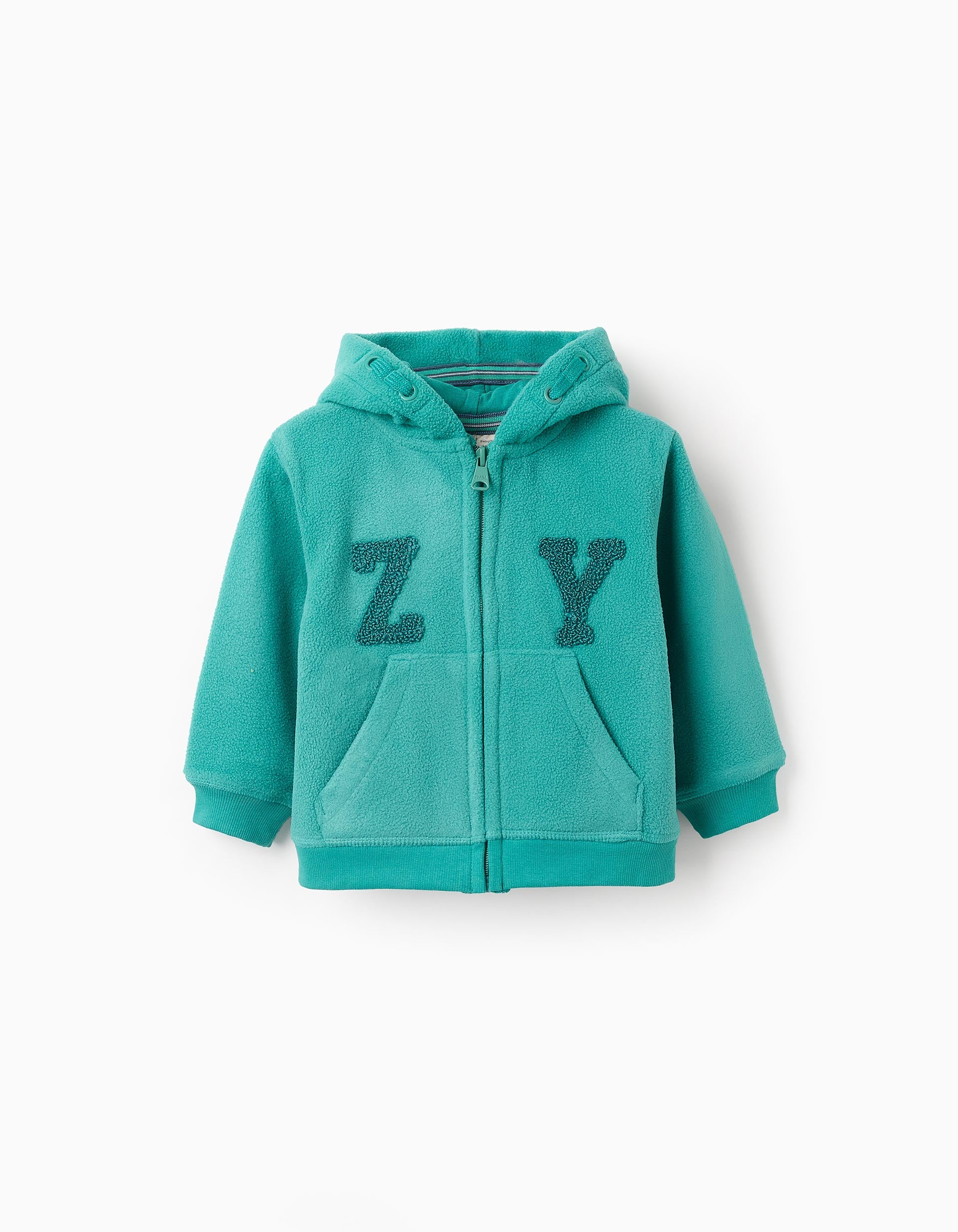 Chaqueta Polar con Capucha para Bebé Niño 'ZY', Verde