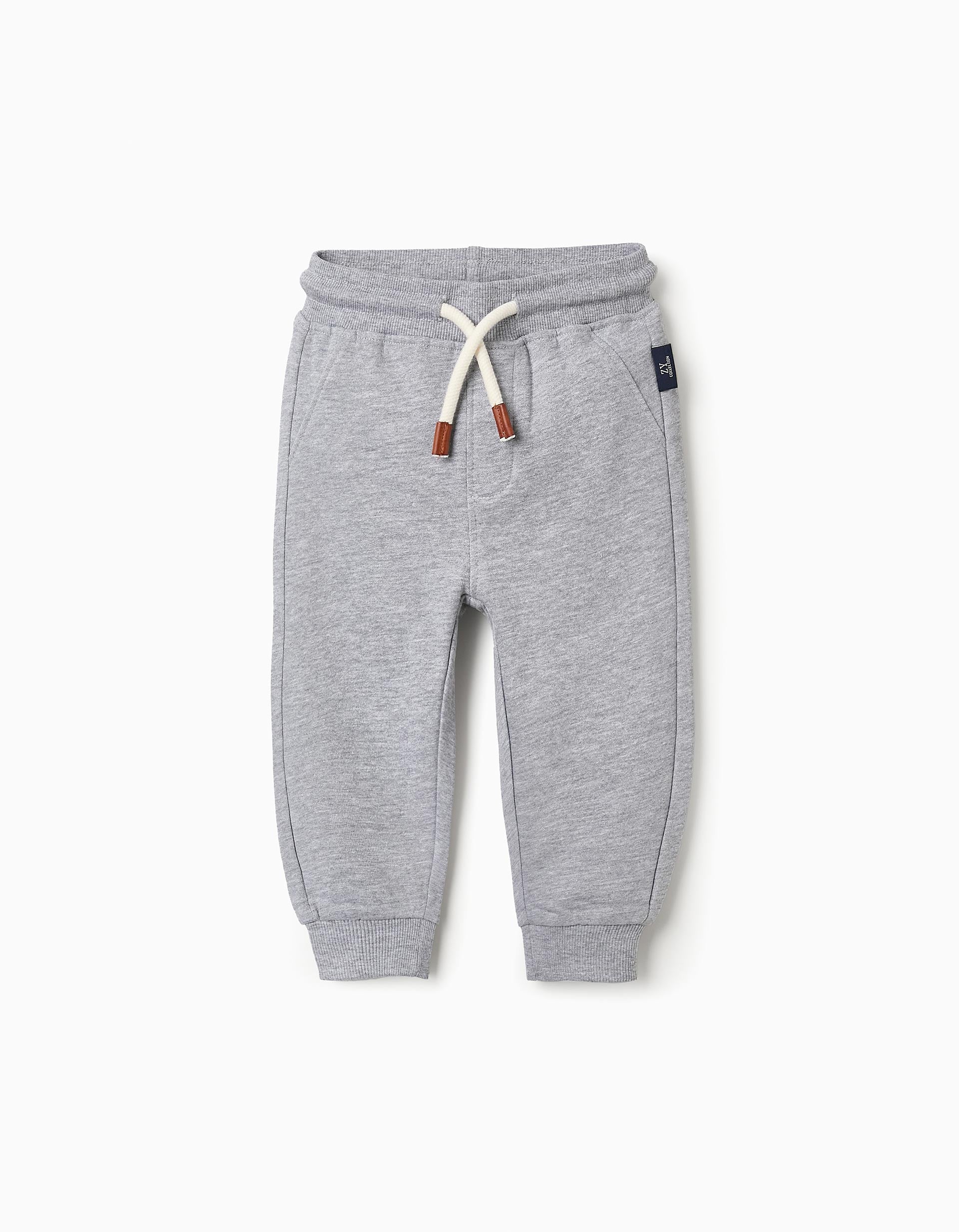 Pantalón Jogger con Cordón de Ajuste para Bebé Niña, Gris