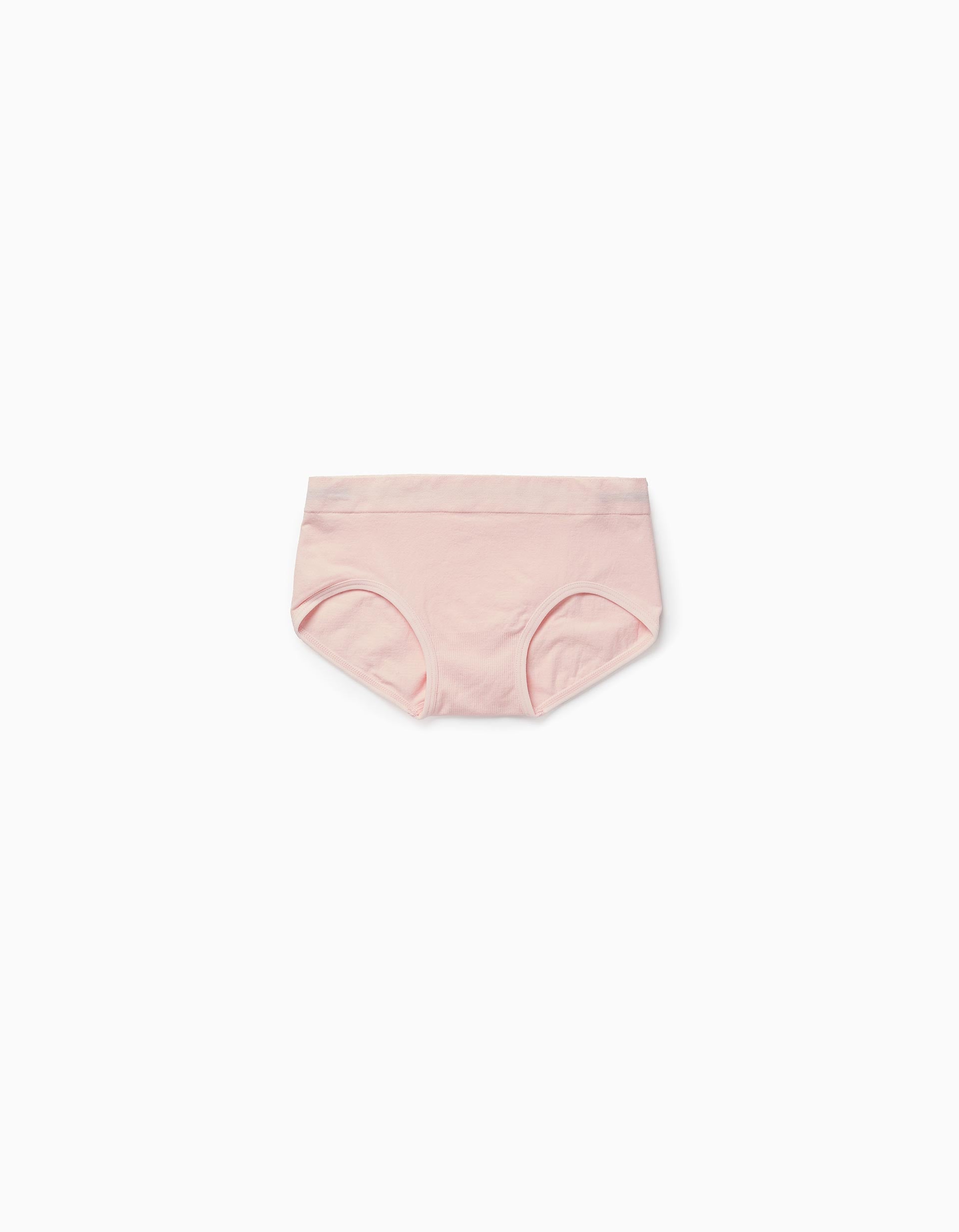 Pack 2 Cuecas Hipsters de Microfibra para Menina, Branco/Rosa