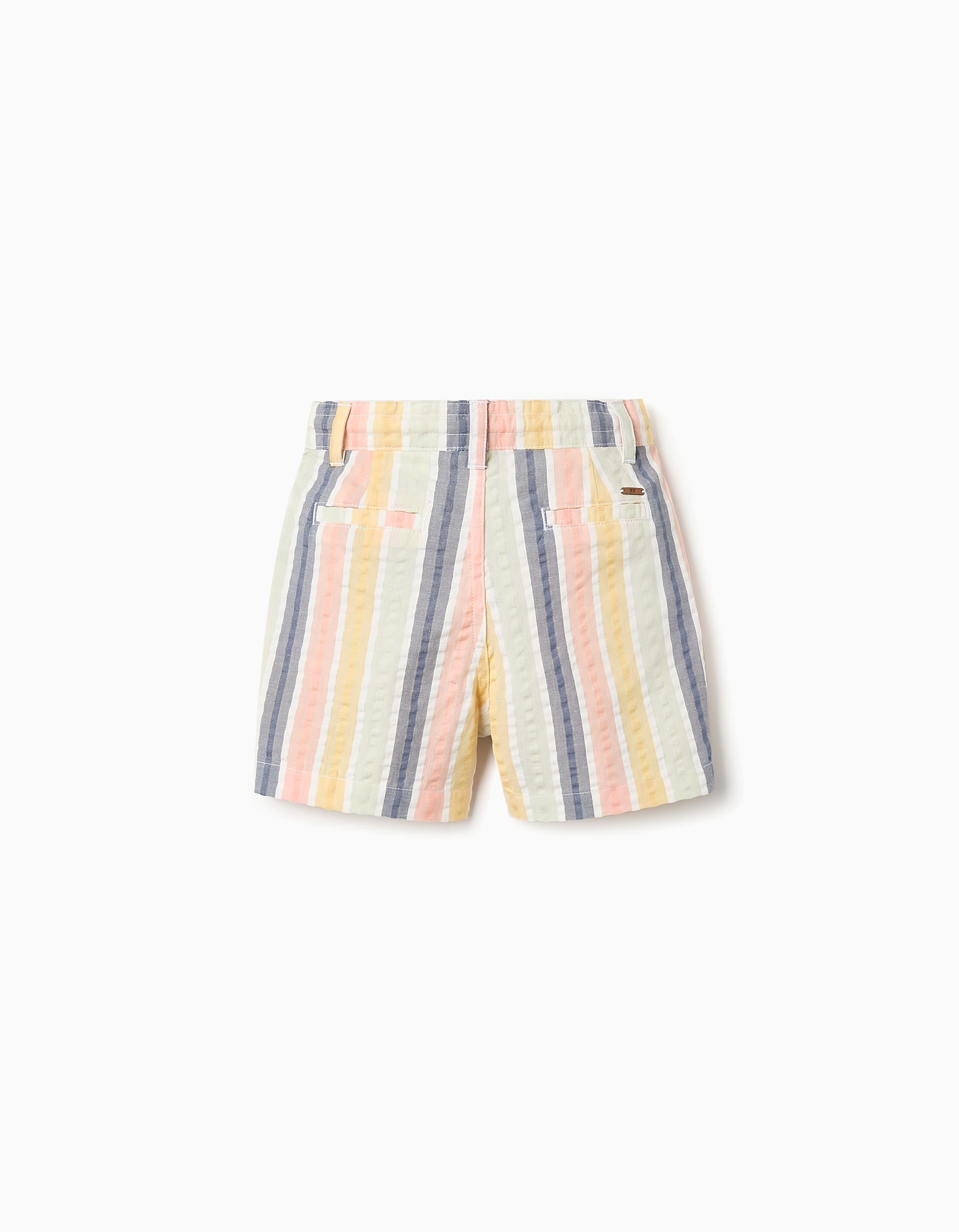 Short en Coton à Rayures pour Bébé Garçon 'B&S', Multicolore