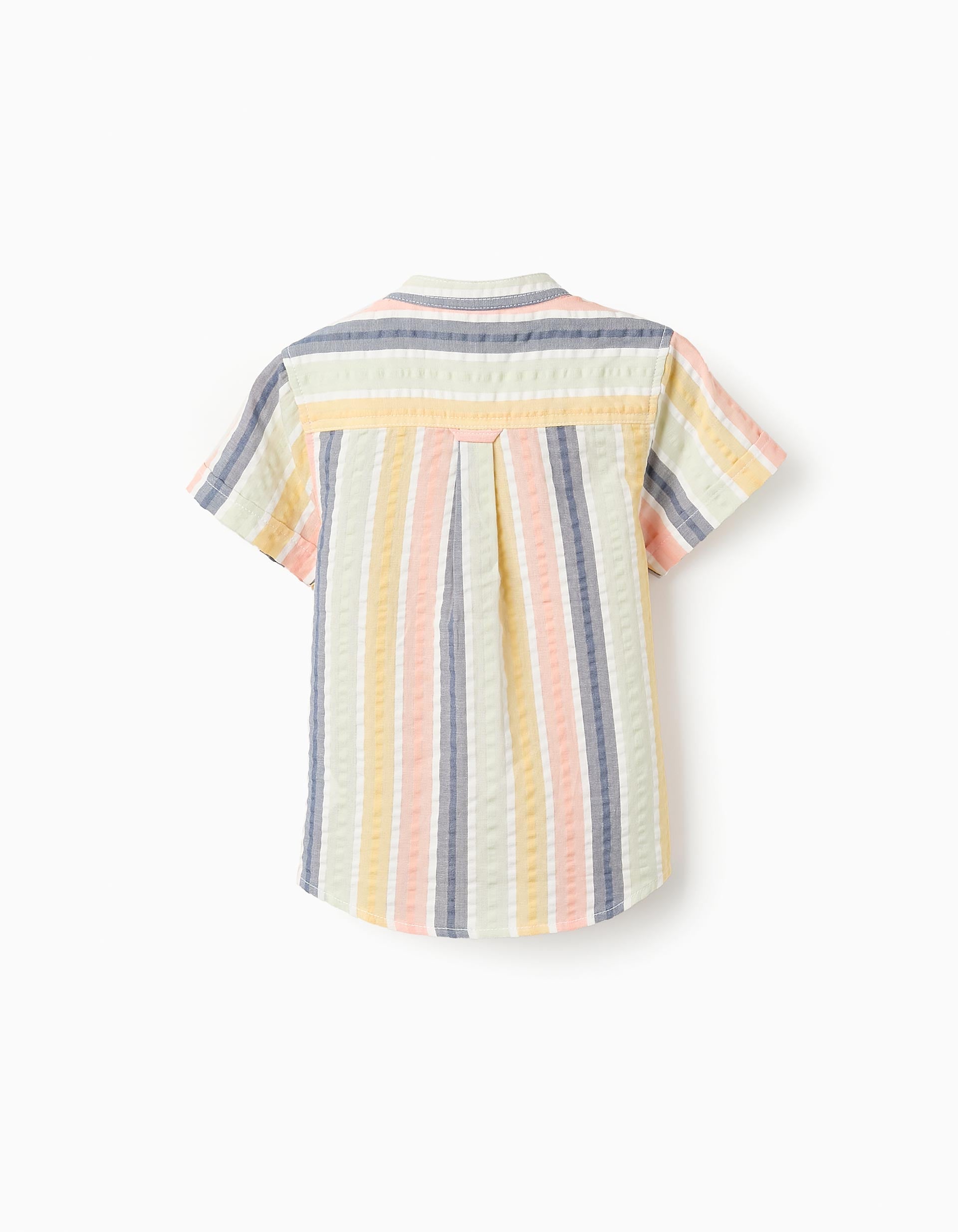 Camisa de Algodón a Rayas para Bebé Niño 'B&S', Multicolor