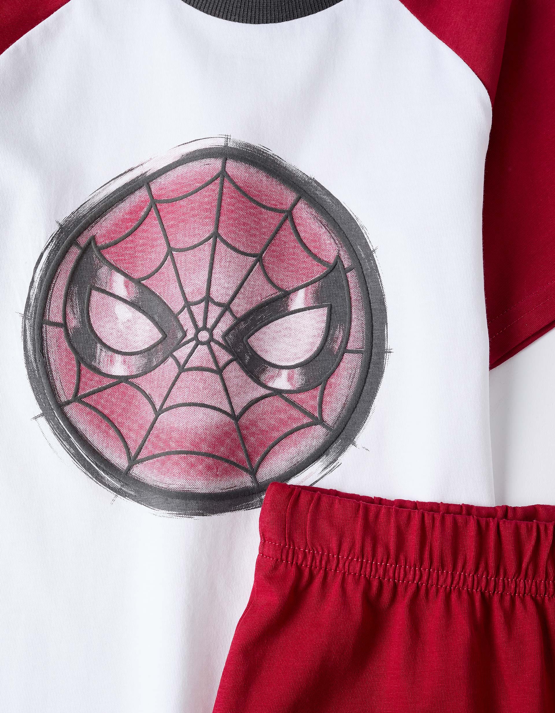 Cotton Pyjama for Boys 'Spider-Man', White/Red