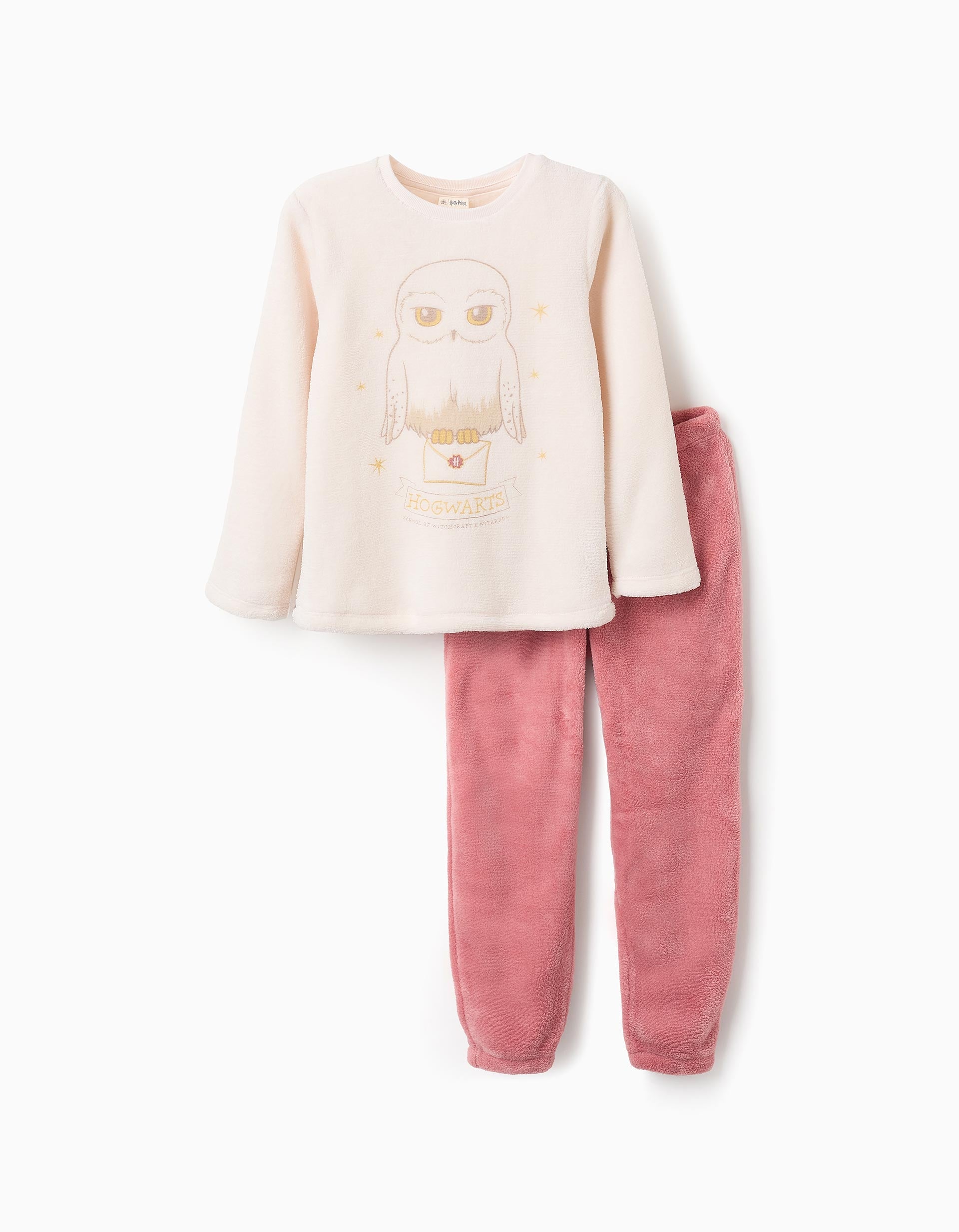 Pijama de Coralina para Niña 'Harry Potter', Beige/Rosa