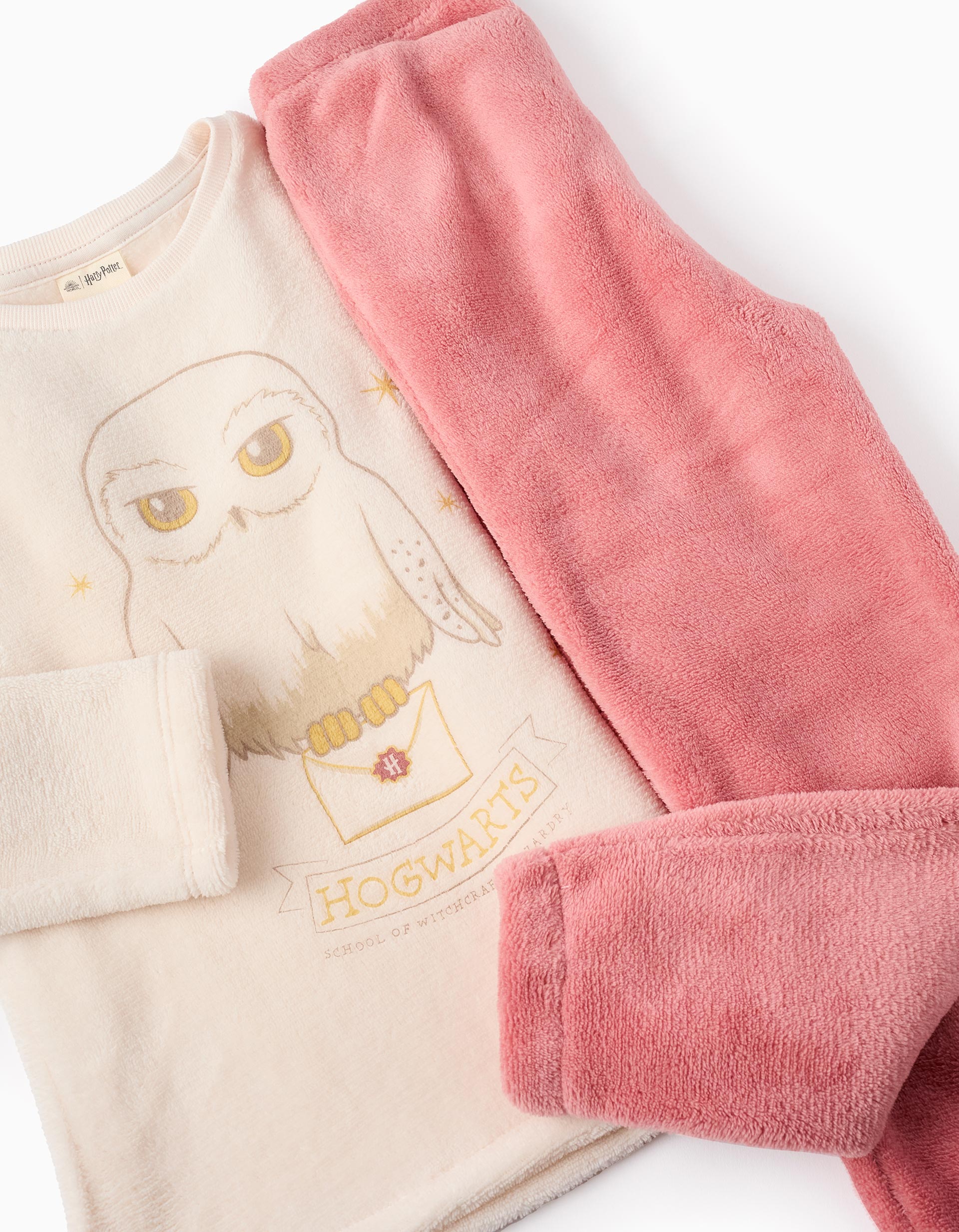 Pijama de Coralina para Niña 'Harry Potter', Beige/Rosa