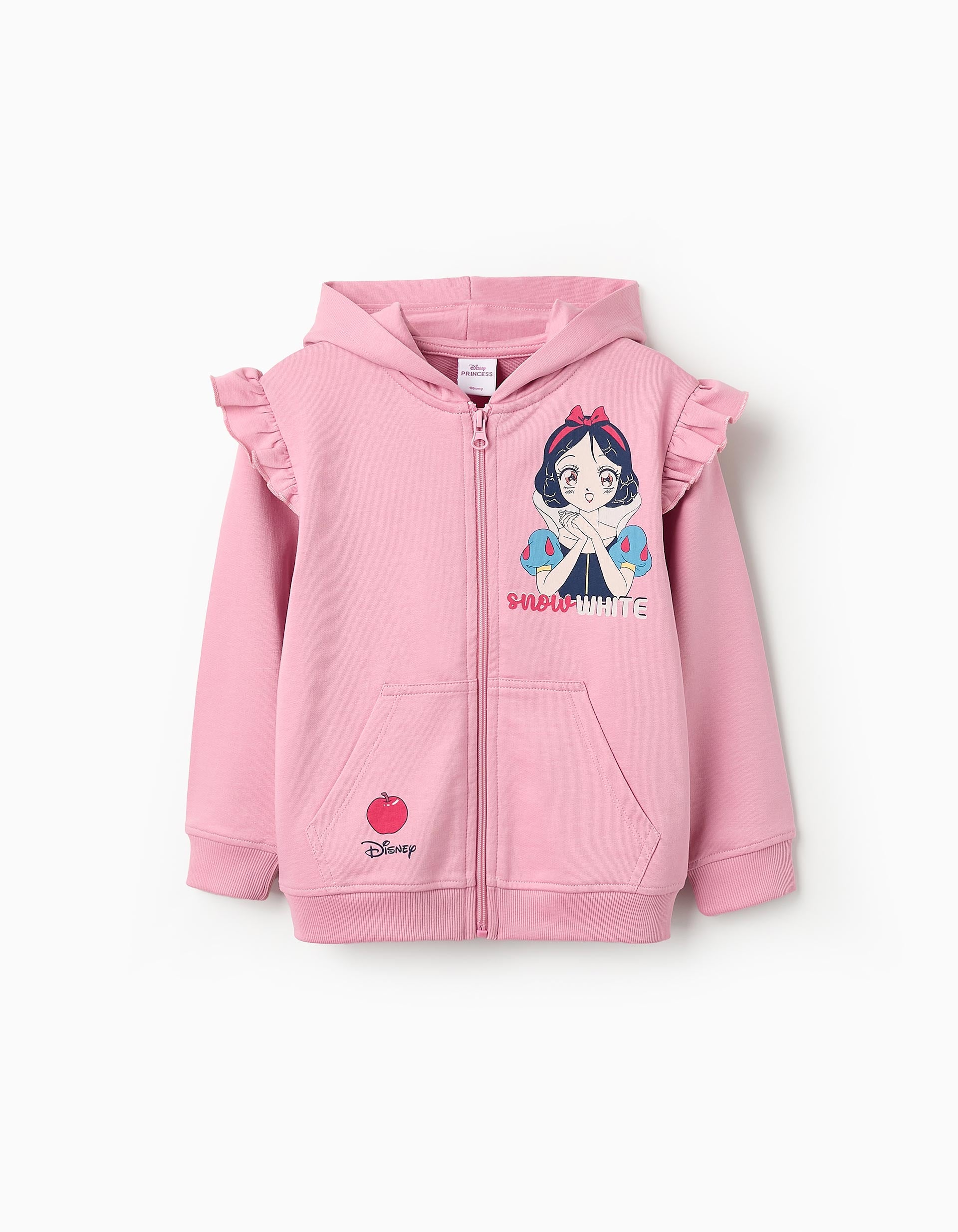 Chaqueta con Capucha y Volantes para Niña 'Blanca Nieves', Rosa