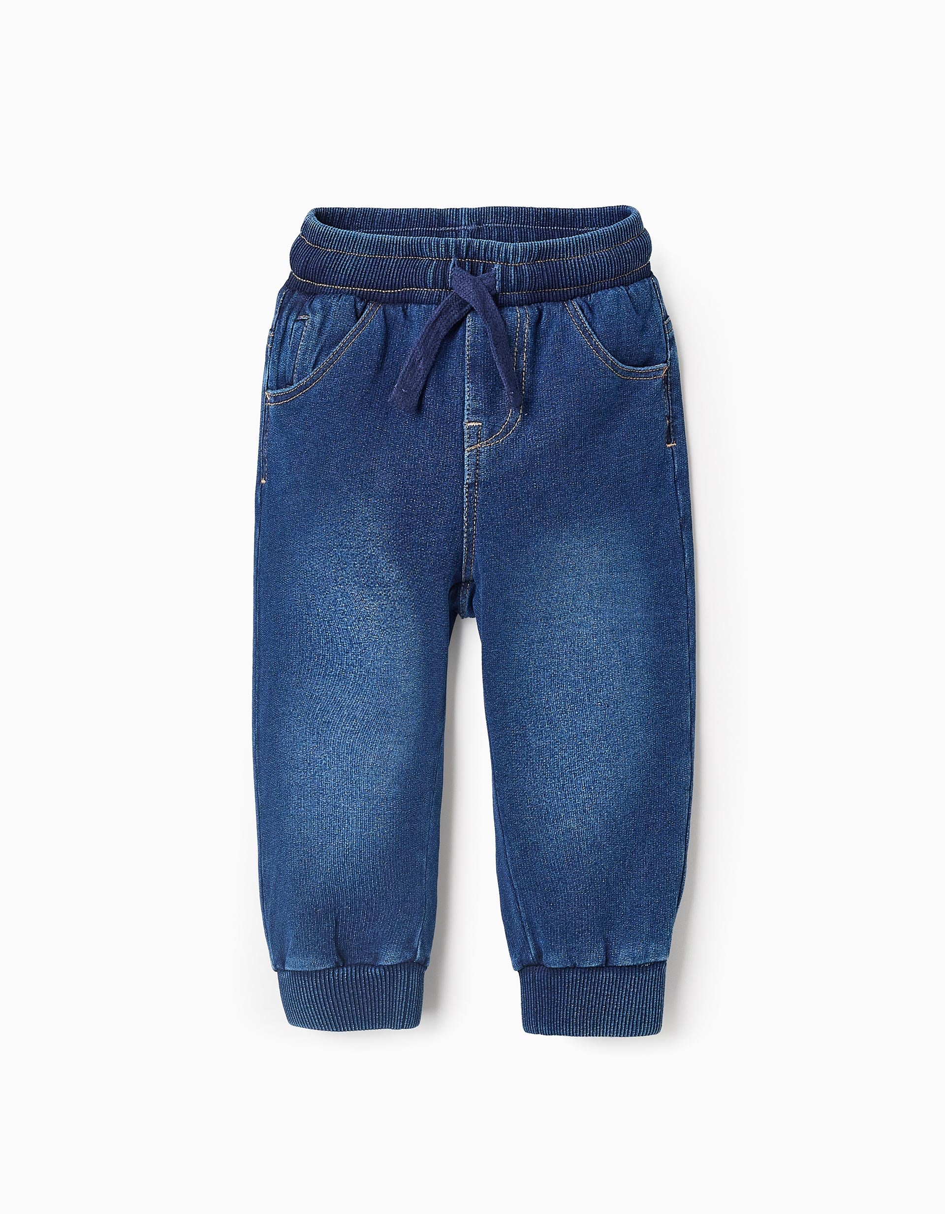 Pantalon de Jogging en Jean pour Bébé Garçon, Bleu