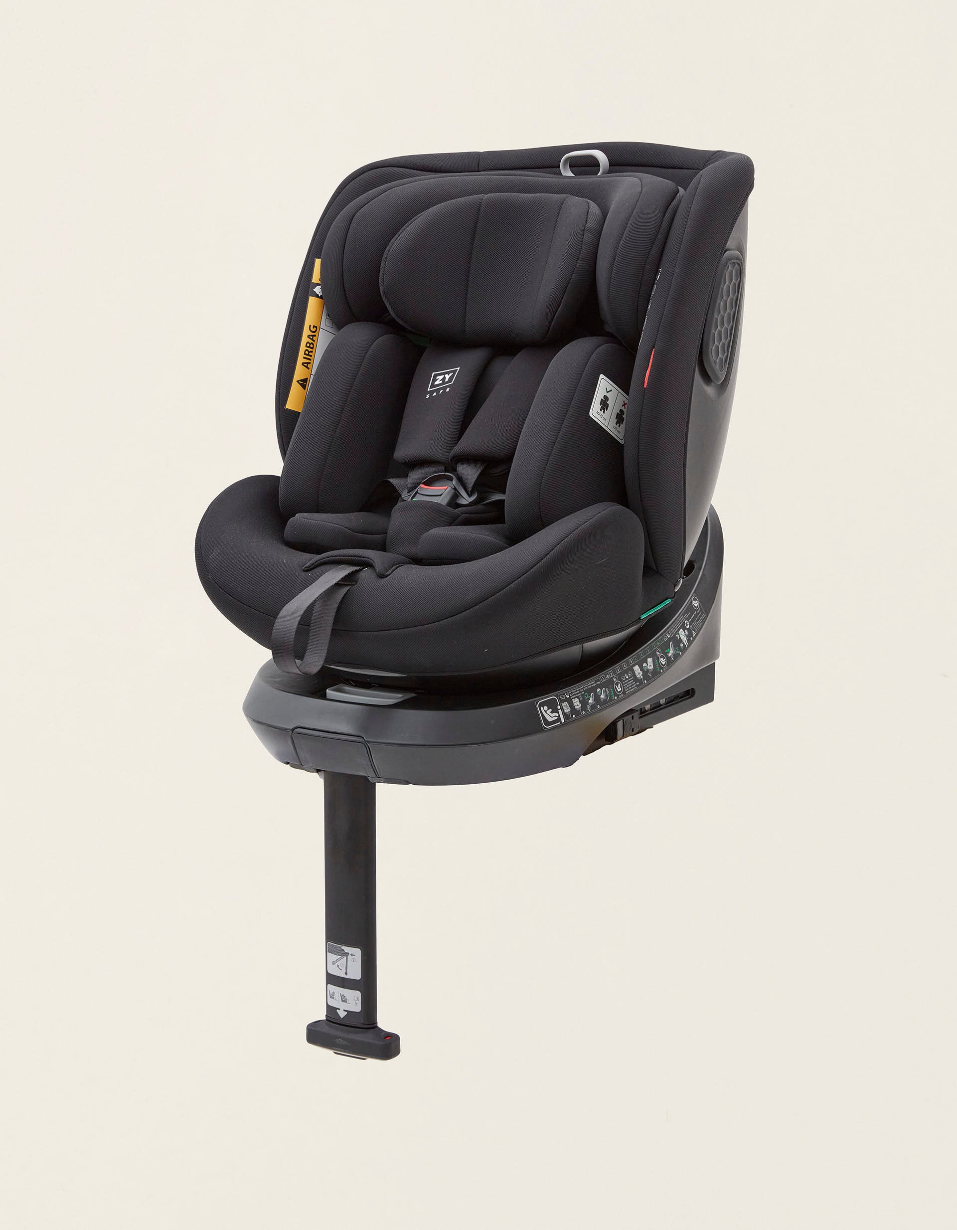 Cadeira Auto I-Size ZY Safe Primecare Isofix (40-150cm), Preto