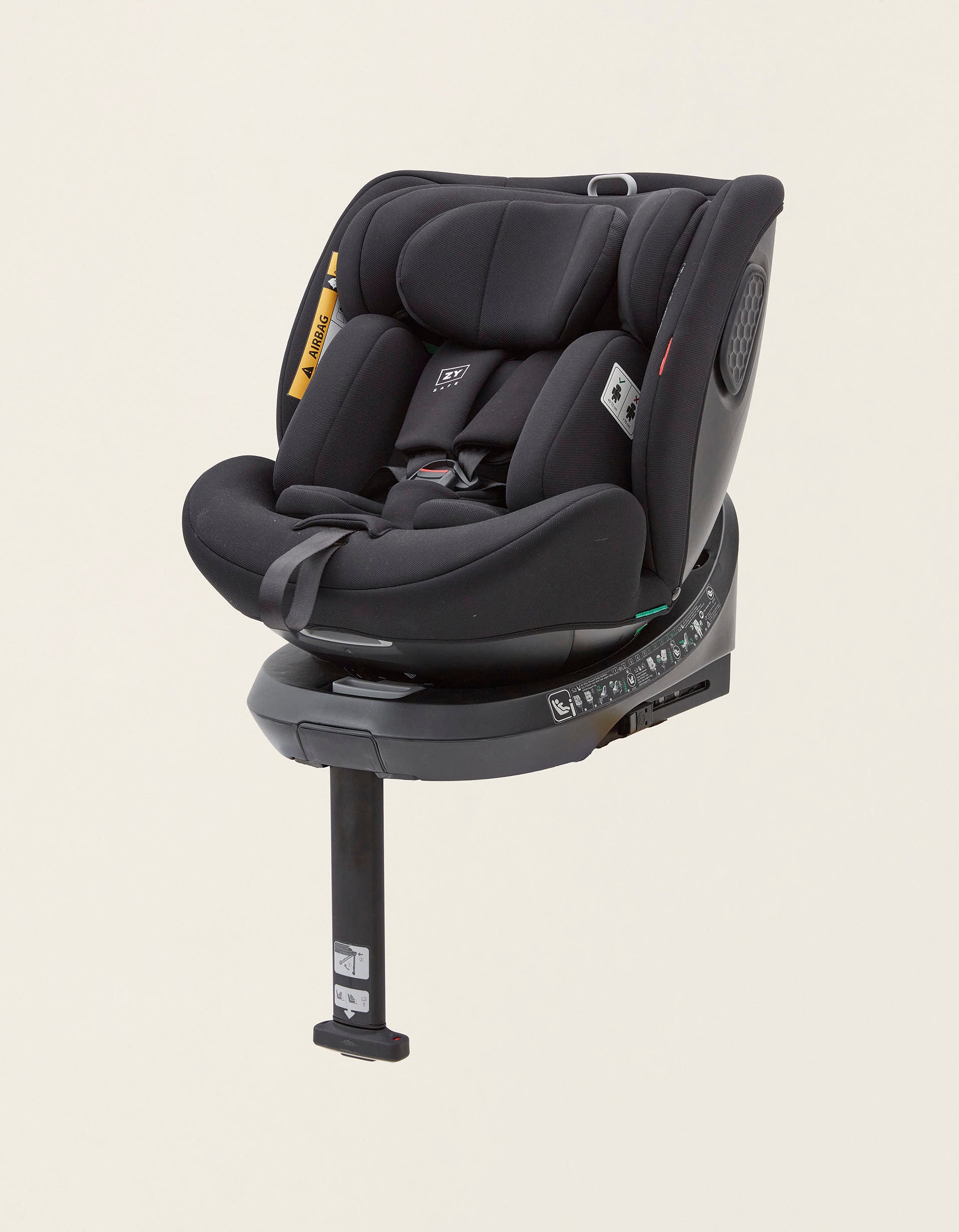 Cadeira Auto I-Size ZY Safe Primecare Isofix (40-150cm), Preto