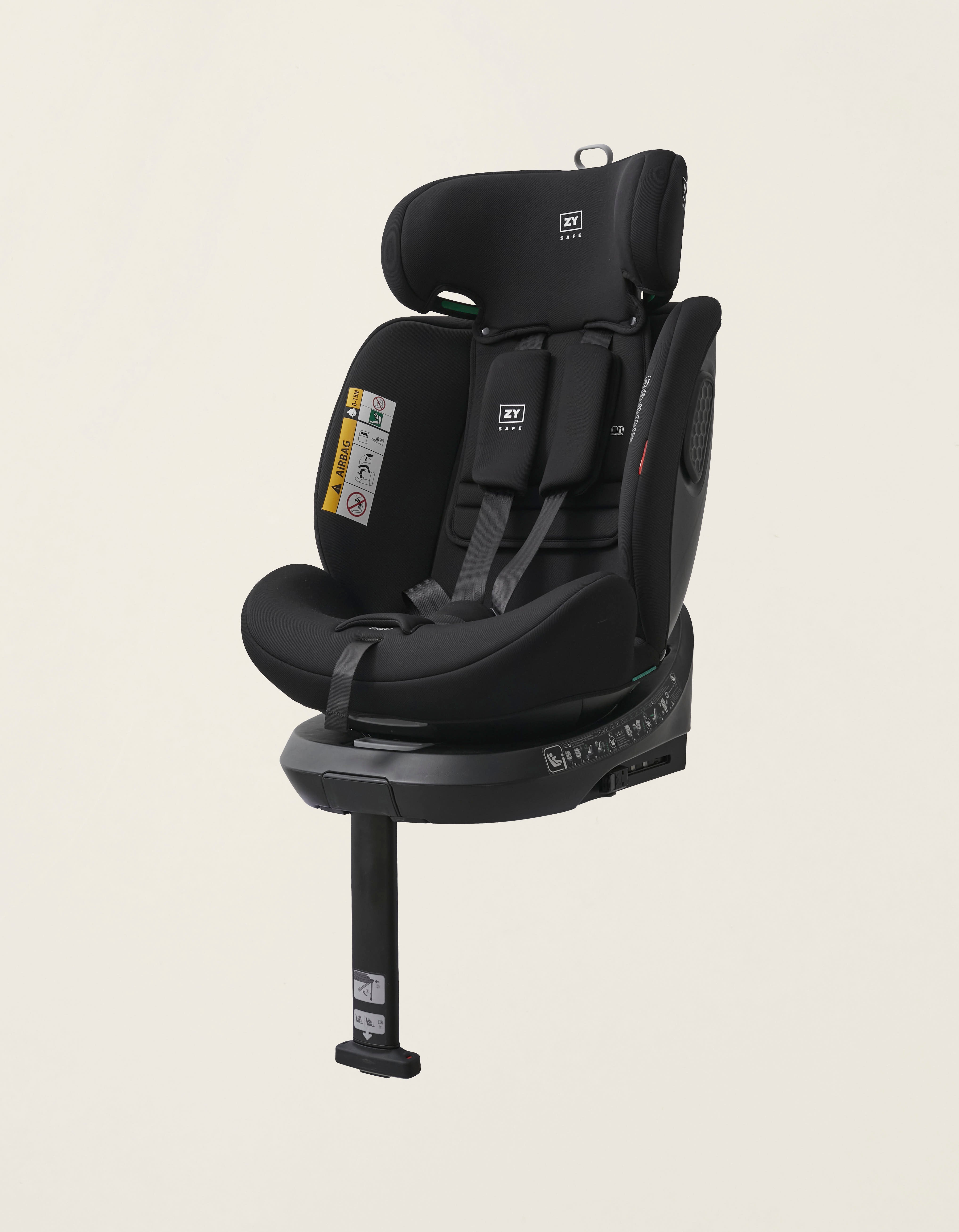 Cadeira Auto I-Size ZY Safe Primecare Isofix (40-150cm), Preto