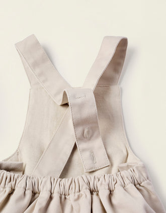 Pelele de Sarga para Recién Nacido, Beige