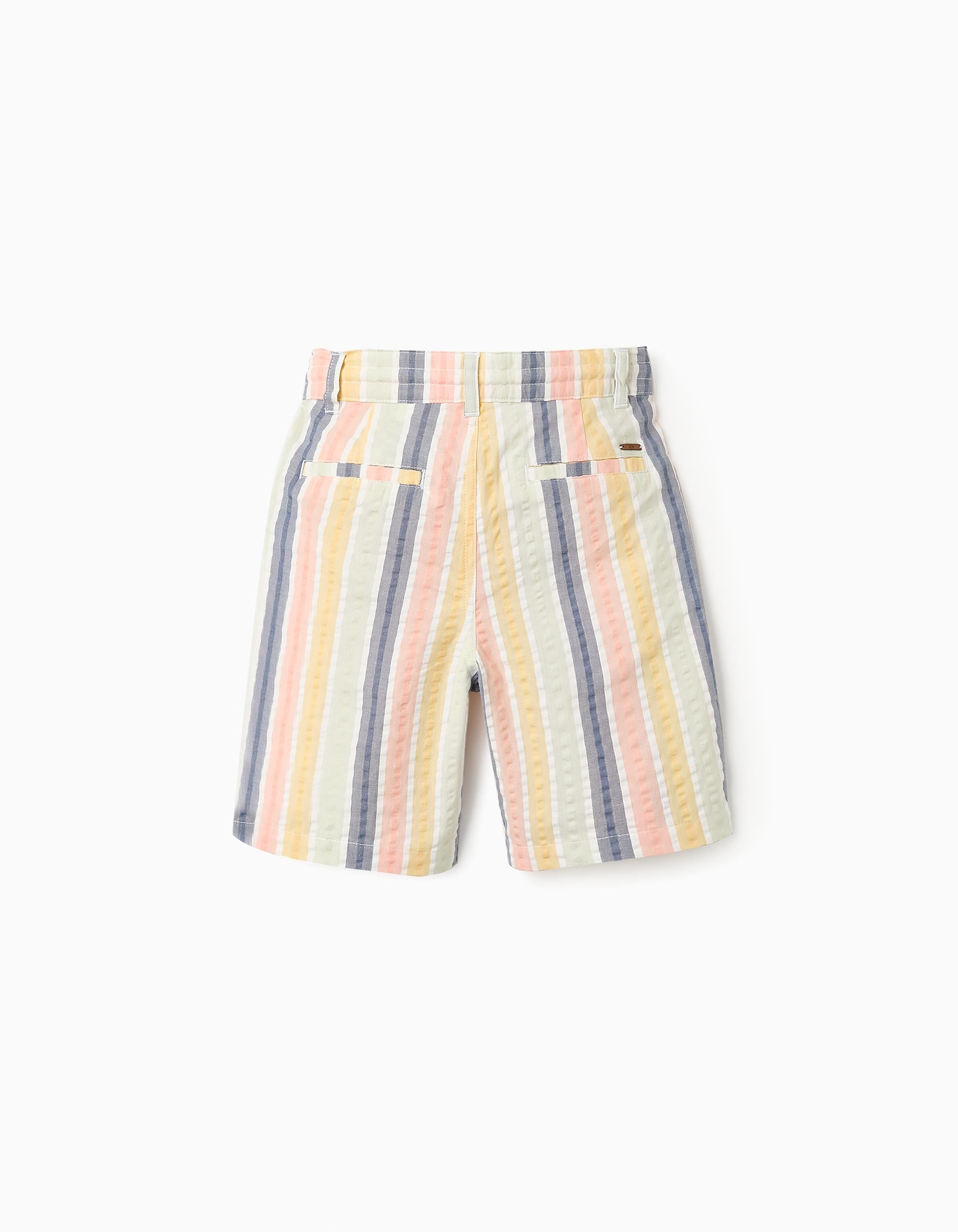 Pantalones Cortos de Algodón a Rayas para Niño 'B&S', Multicolor