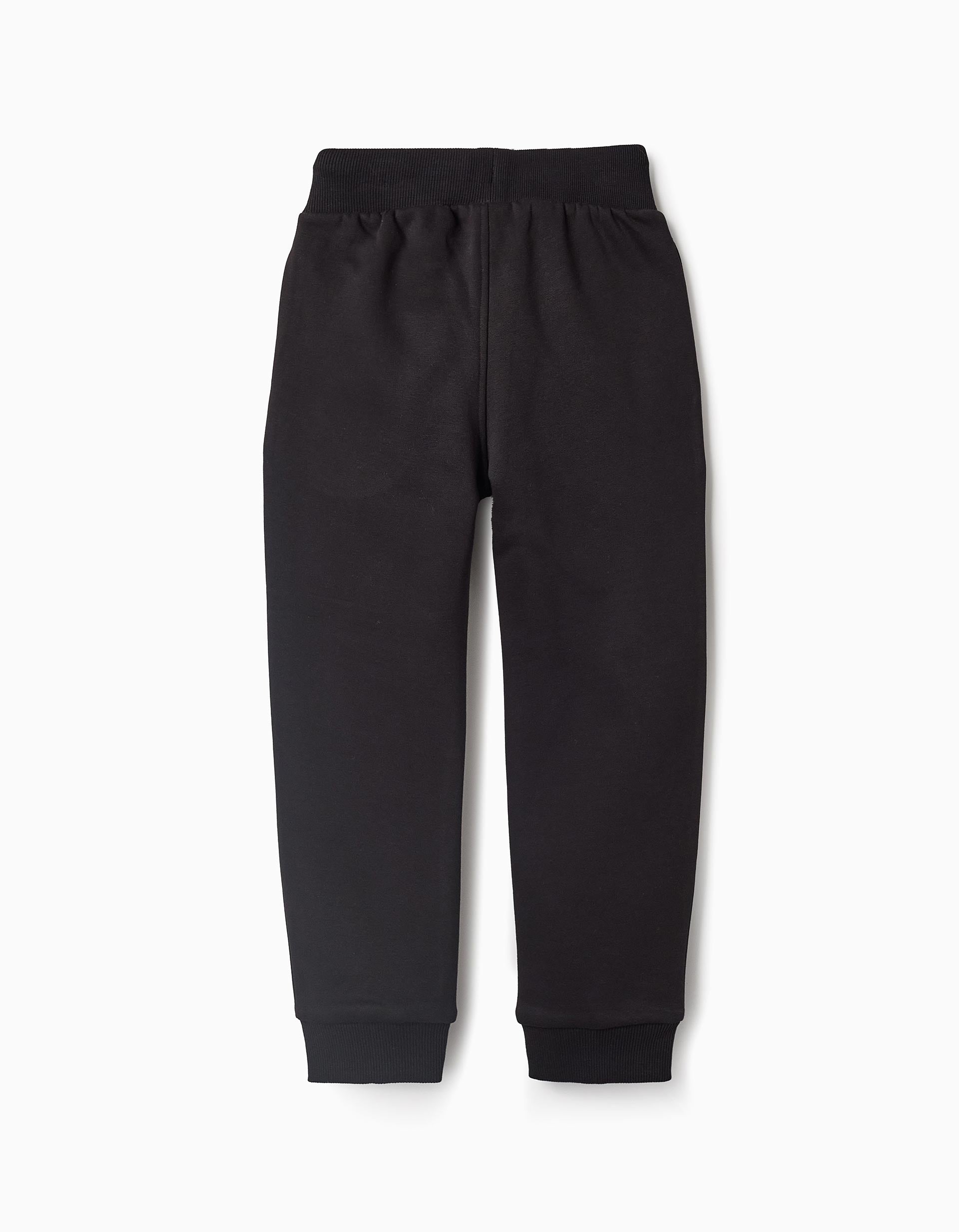 Pantalón de Chándal Brilla en la Oscuridad para Niño 'Esqueleto', Negro