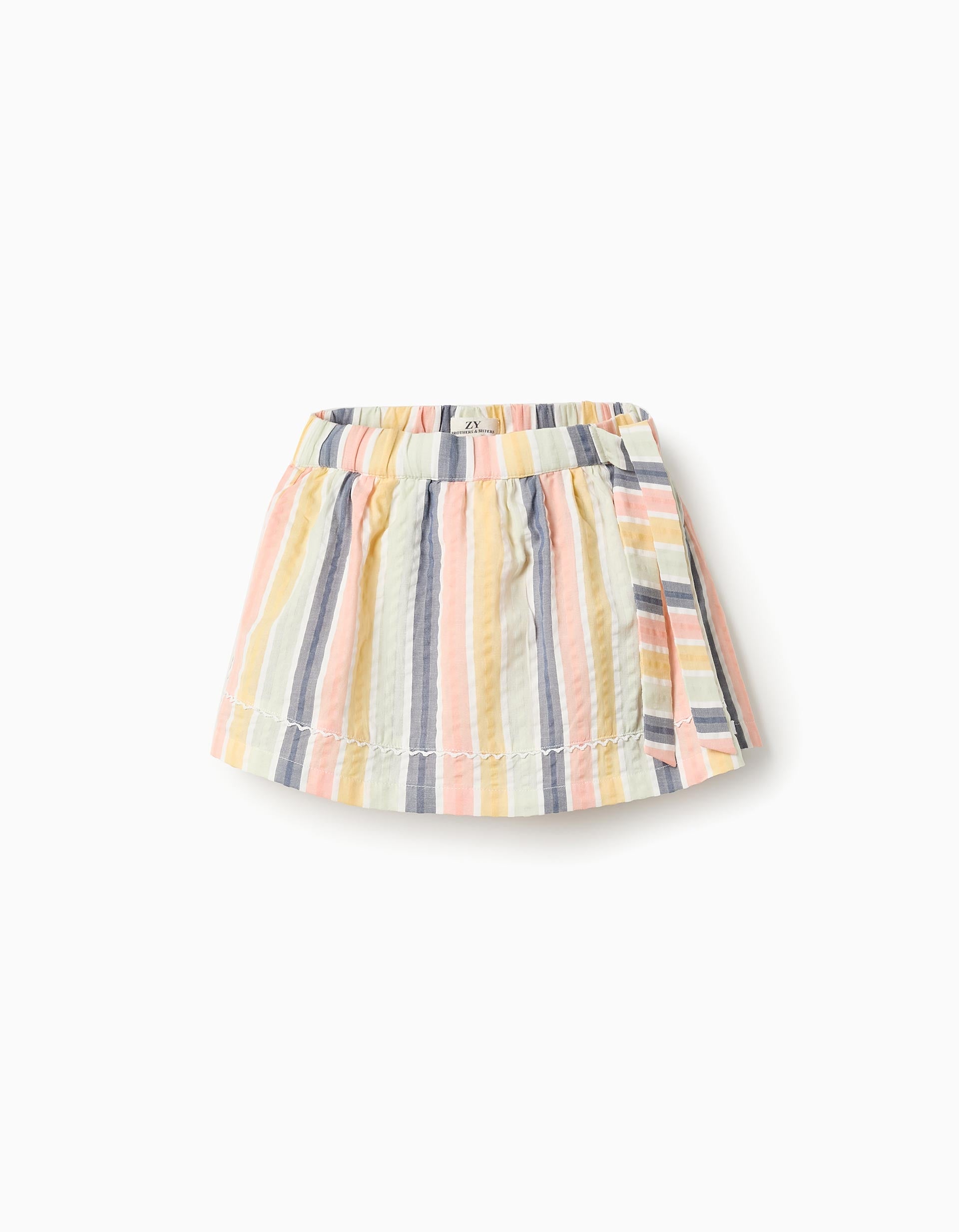 Jupe-culotte Rayée pour Fille 'B&S', Multicolore