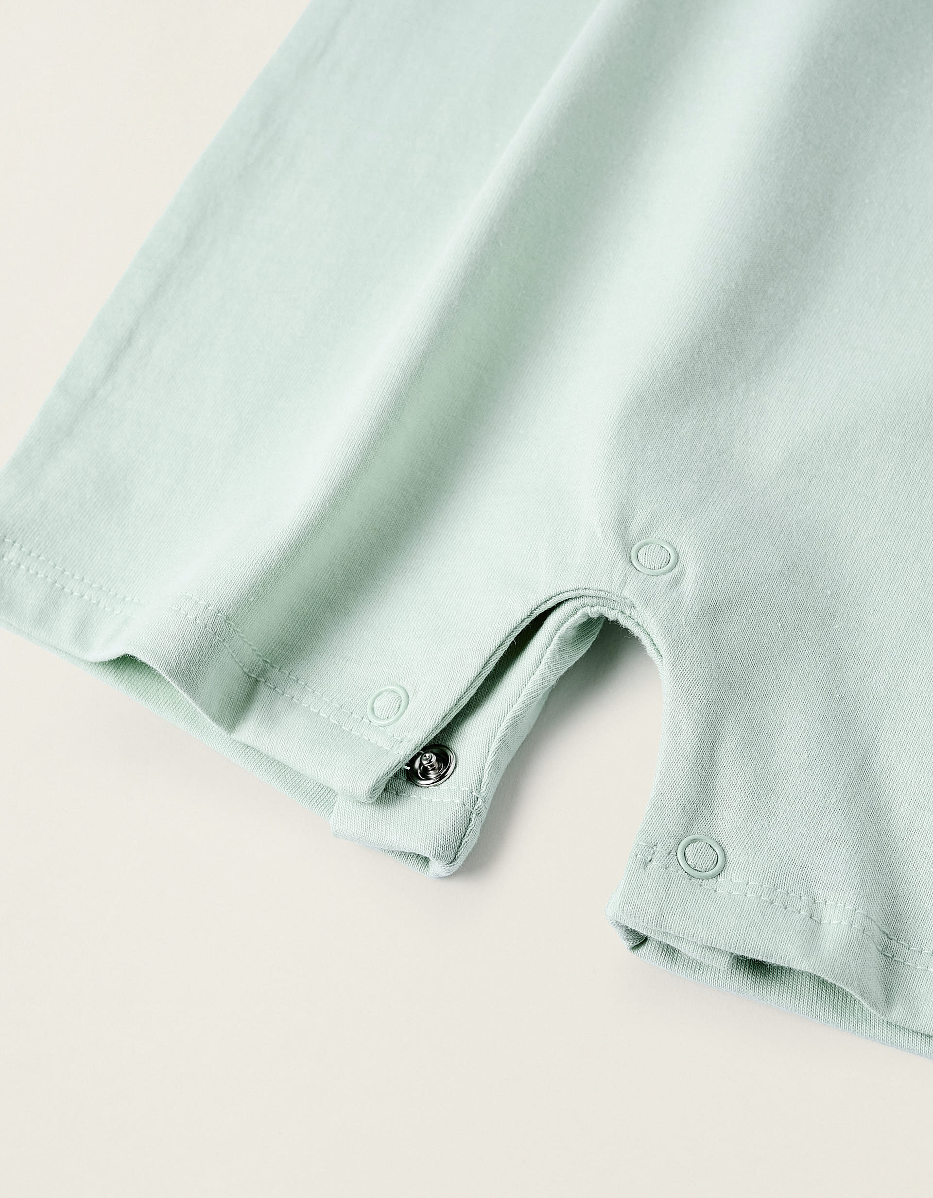 Cotton Romper for Baby Boys 'Monsters', Aqua Green