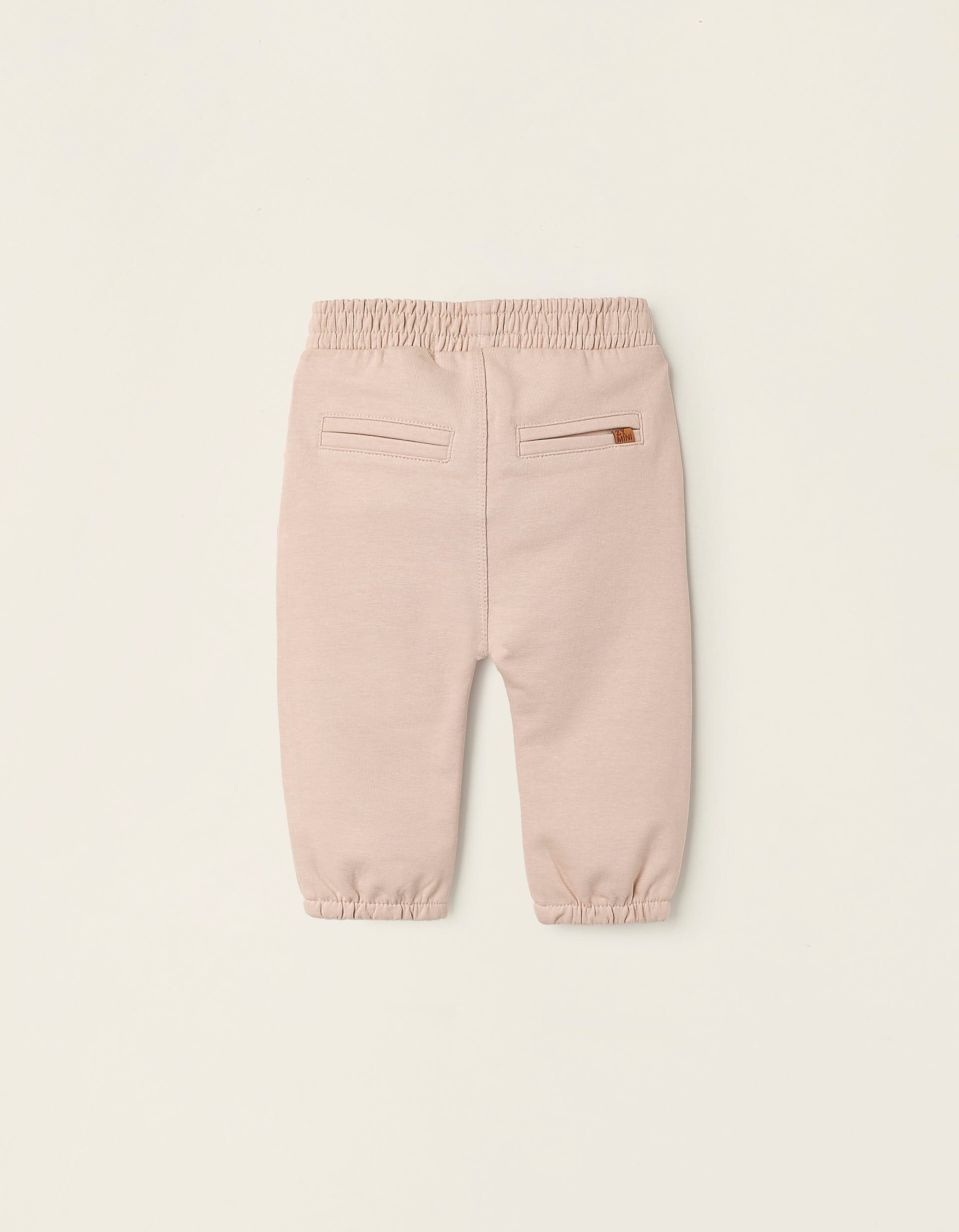 Cotton Trousers for Newborns, Beige