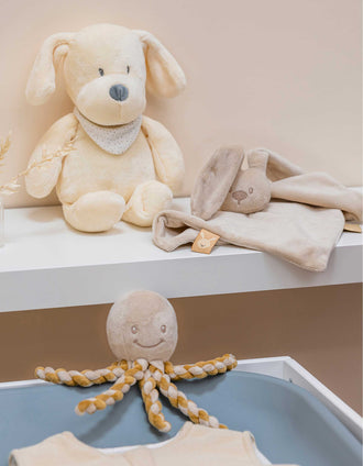 Octopus Lapidou Nattou 22Cm 0M+, Sand
