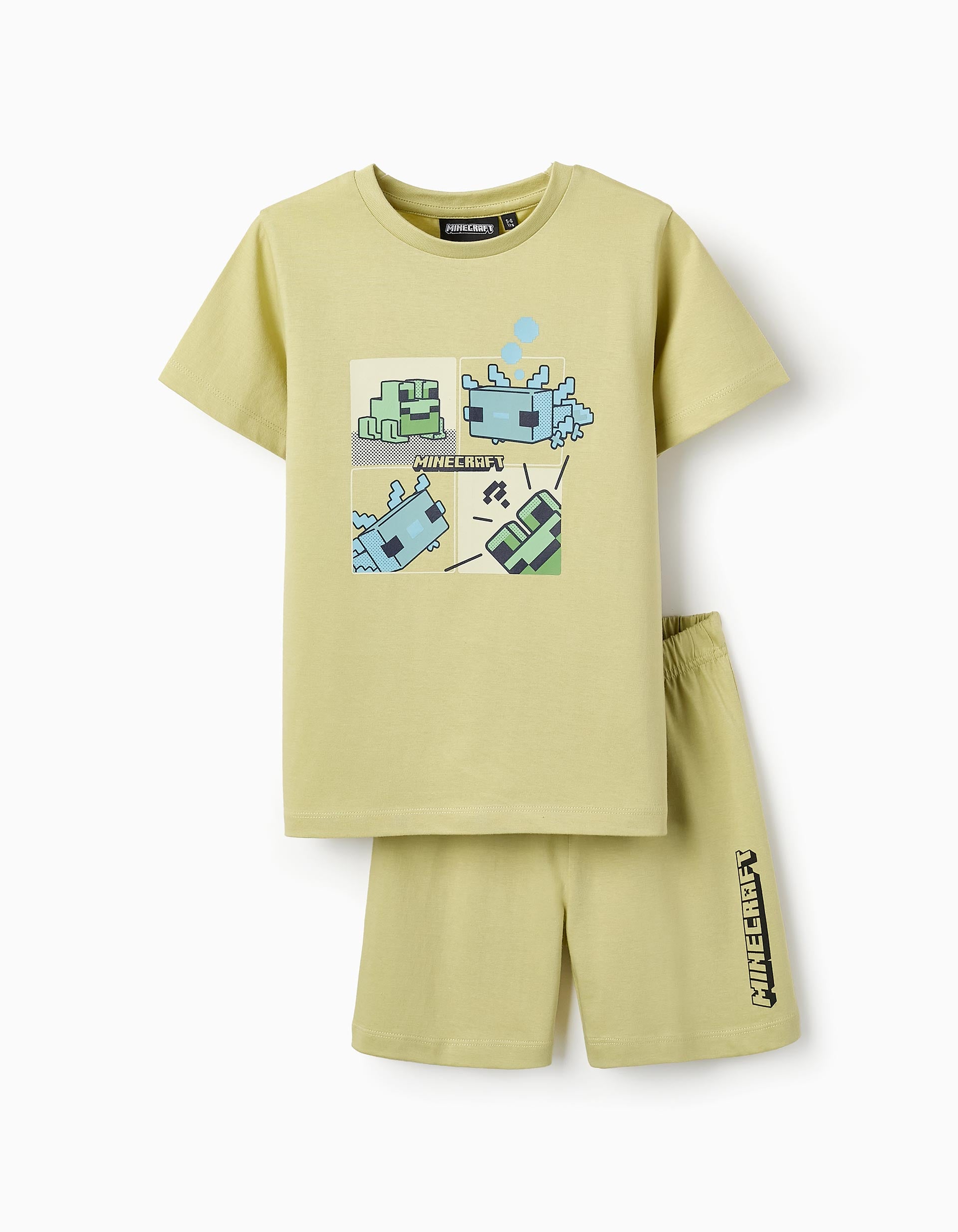 Pyjama en coton pour garçon 'Minecraft', Vert