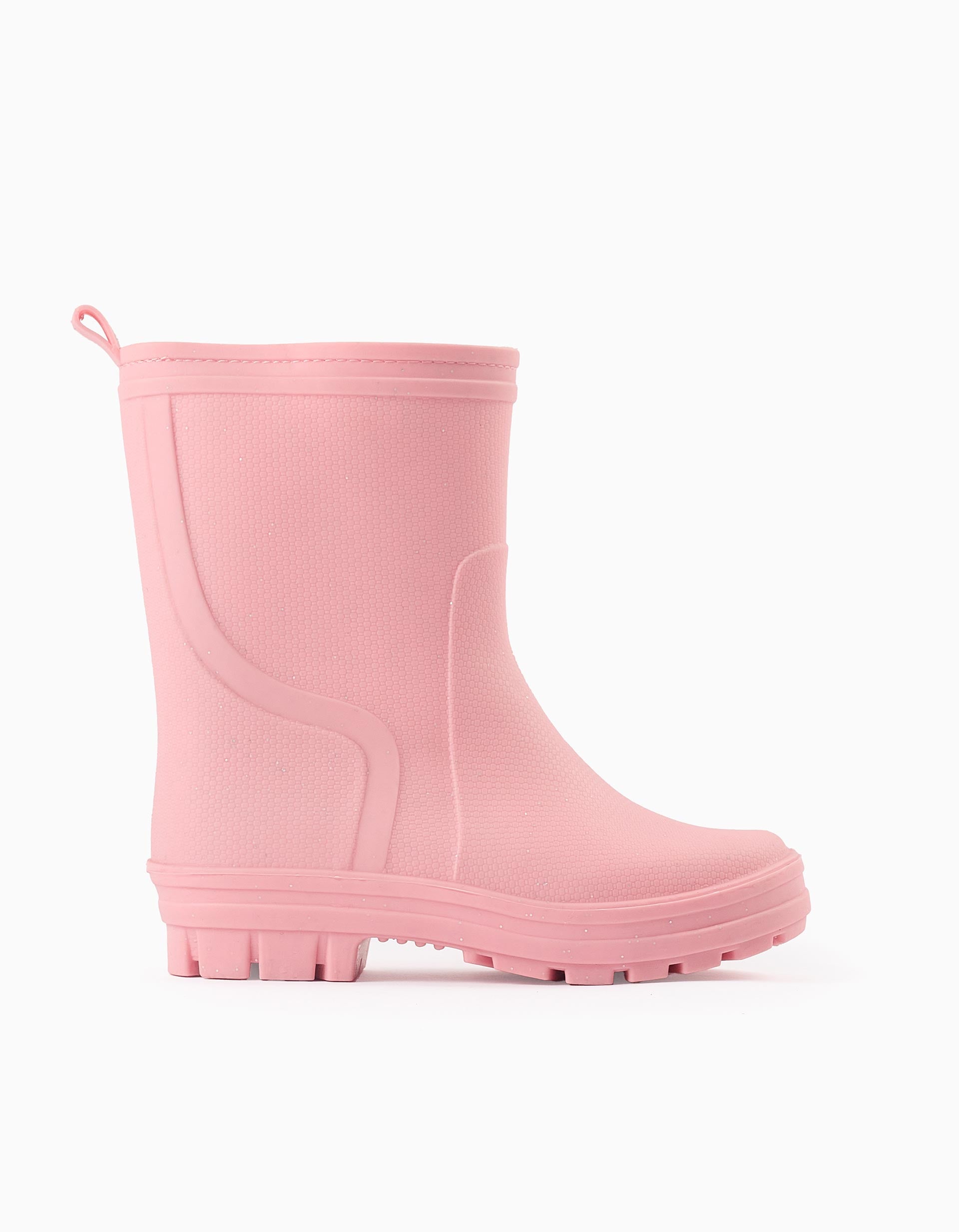 Bottes de Pluie Paillettées Doblure Sherpa pour Fille, Rose