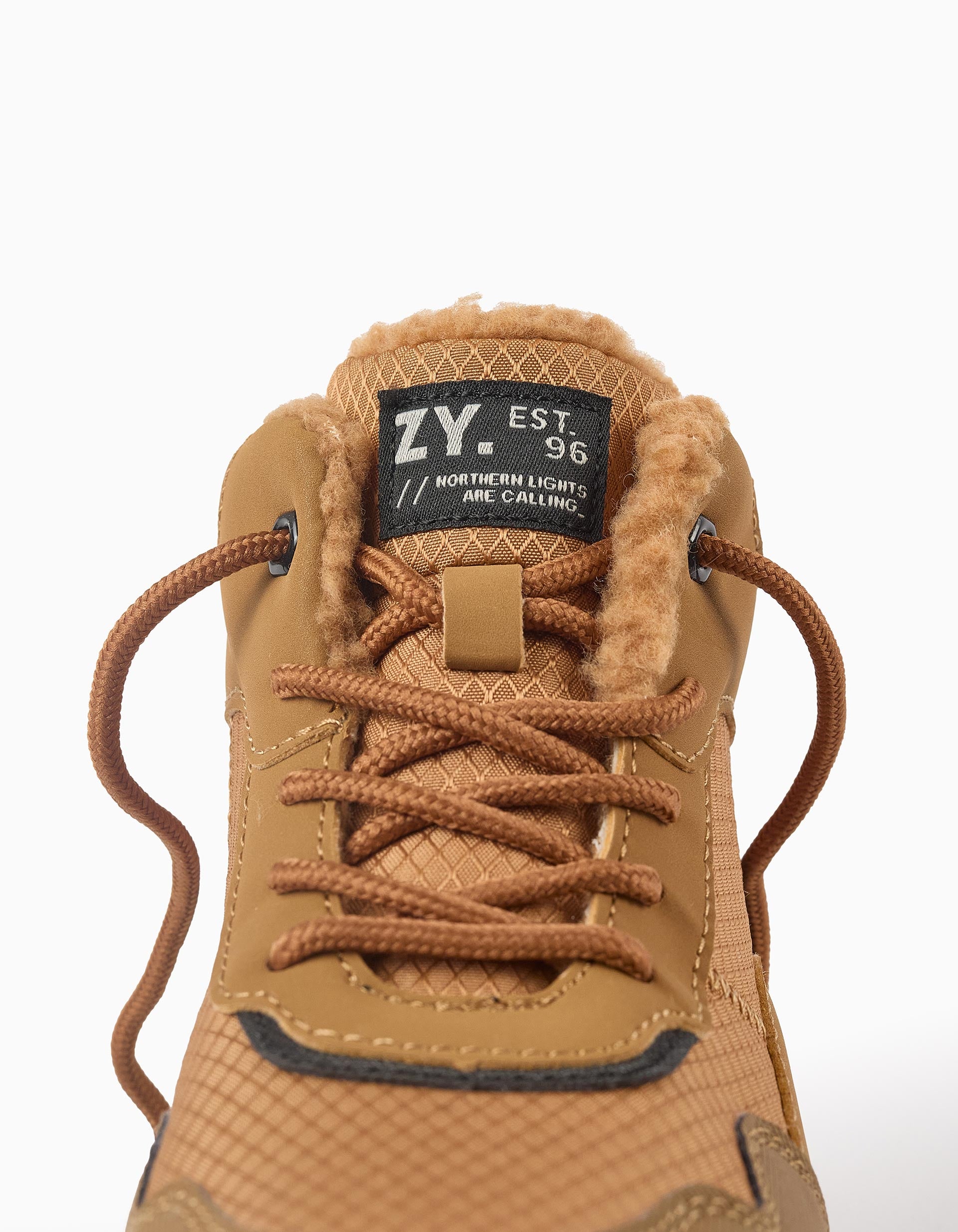 Botas de Montaña con Sherpa para Niño 'Northern Lights', Camel