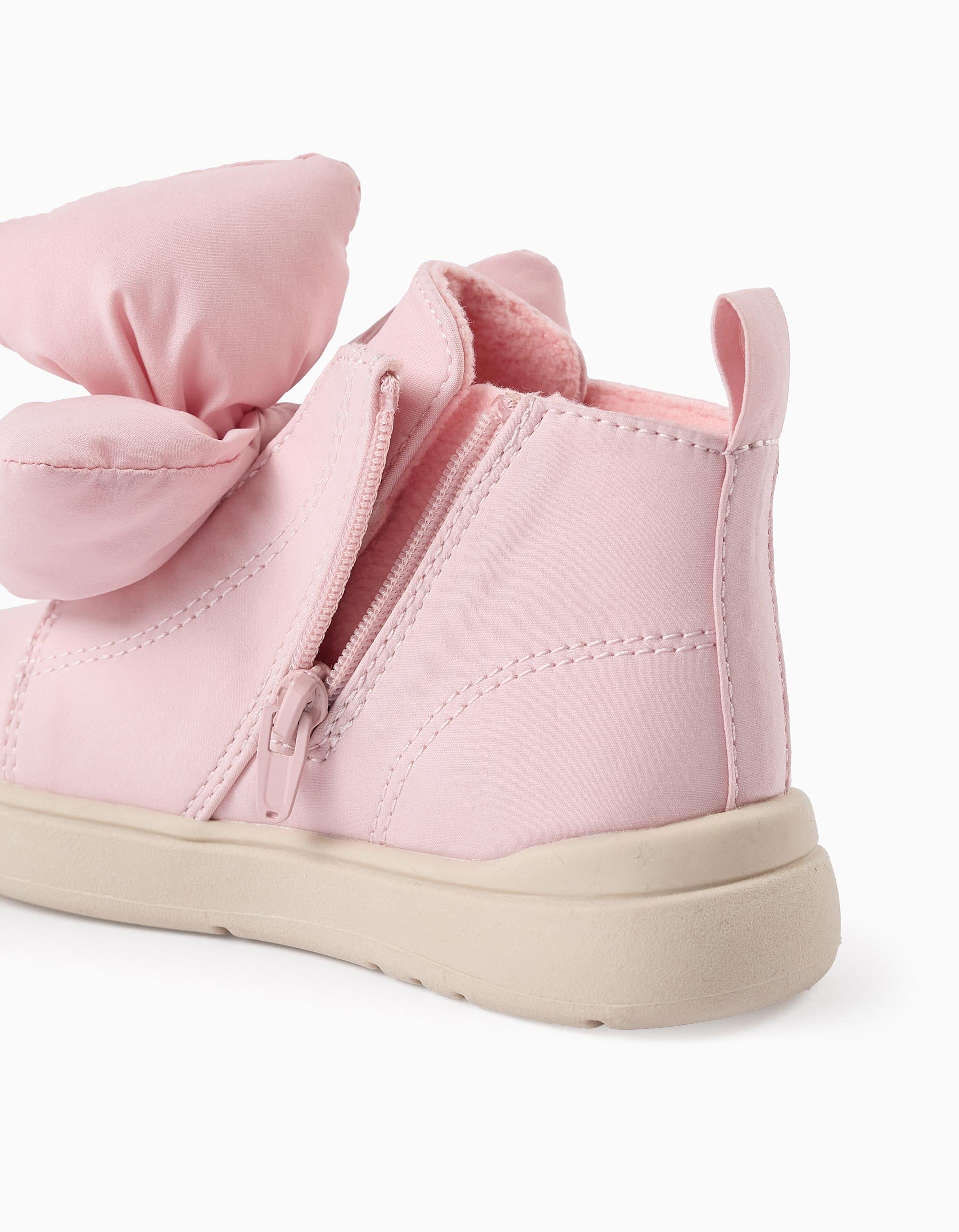 Bottes avec Noeud pour Bébé Fille, Rose