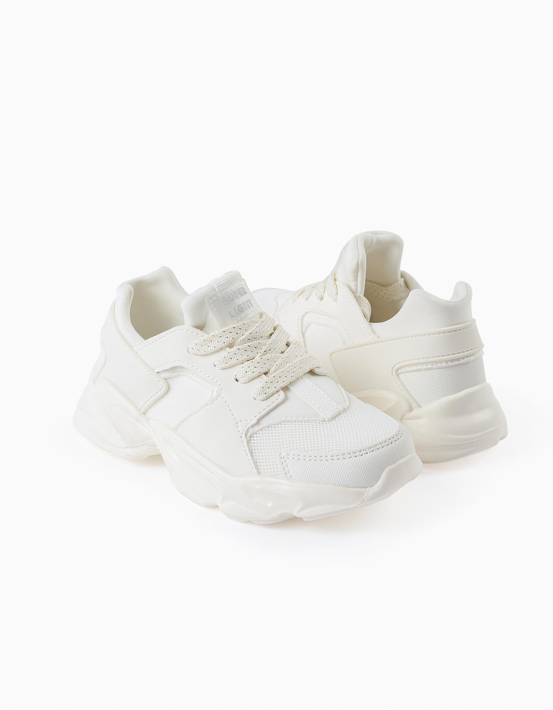 Zapatillas para Niña 'ZY Superlight Runner', Blanco/Plateado