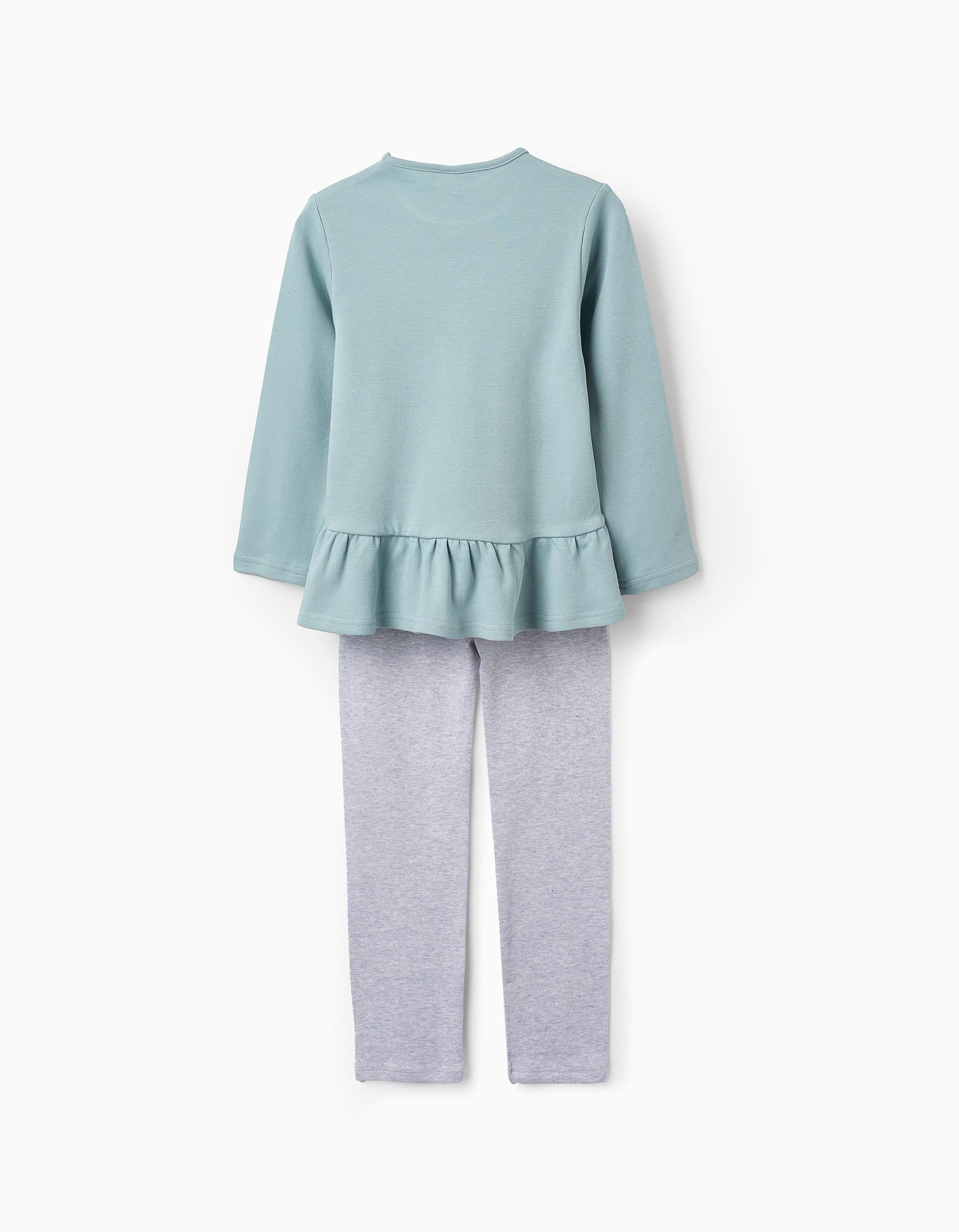 Pijama de Algodão para Menina 'Stitch', Bleu/Gris