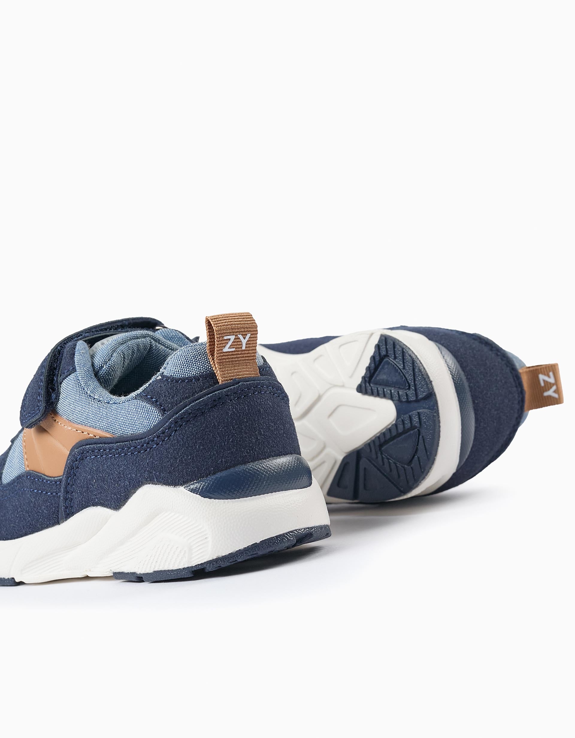 Zapatillas para Bebé Niño 'ZY Superlight', Camel/Azul