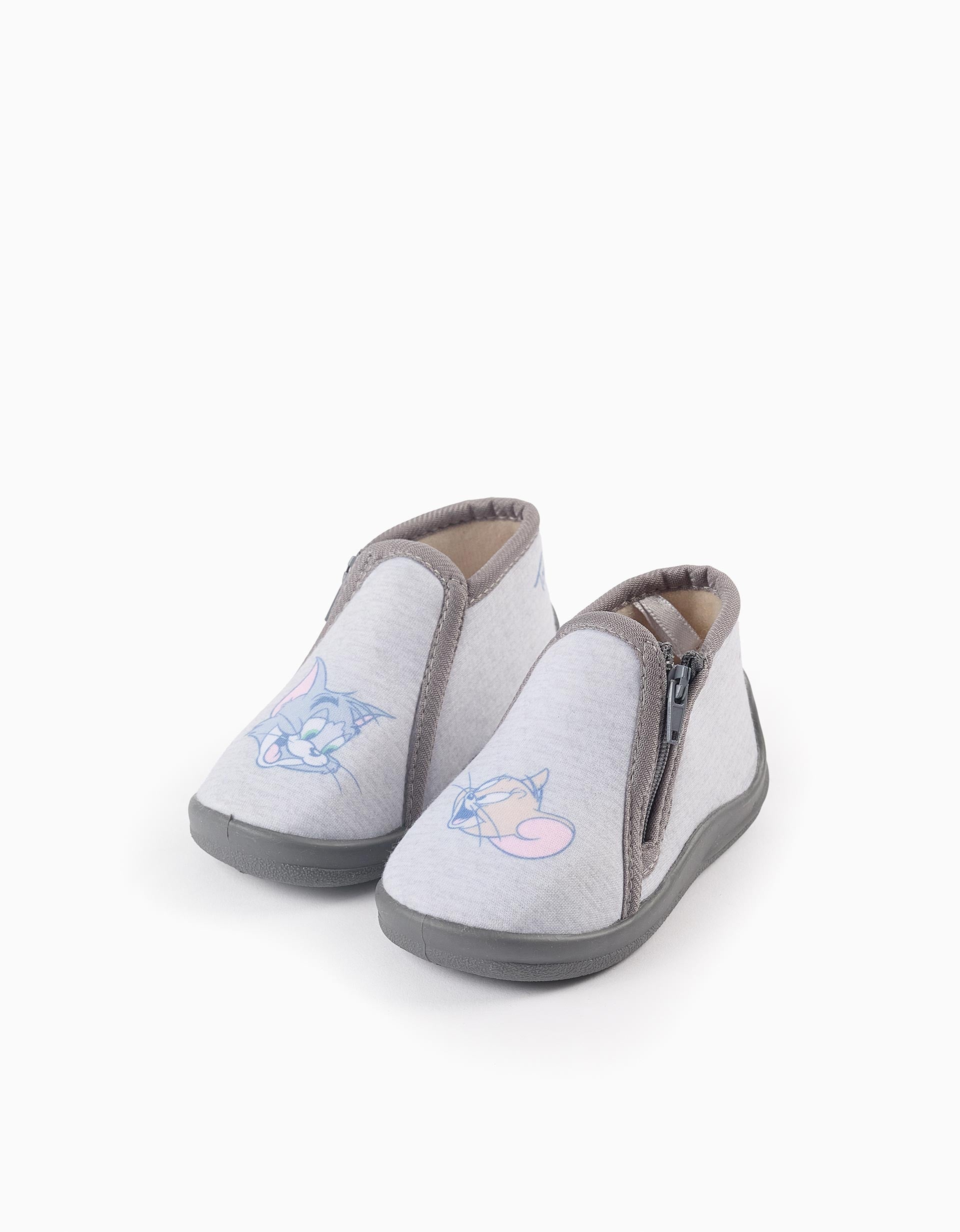 Chaussons pour Bébé Garçon 'Tom & Jerry', Gris