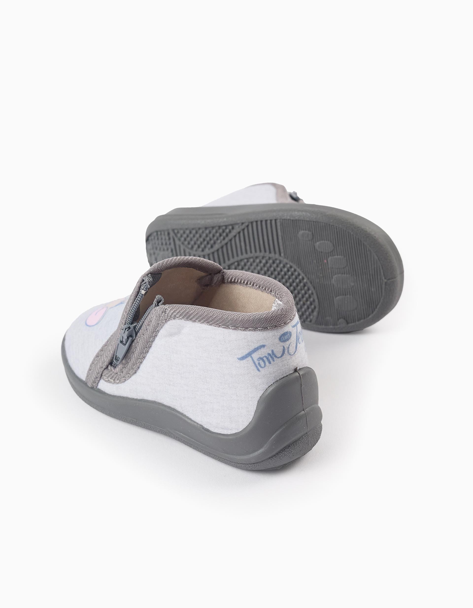 Chaussons pour Bébé Garçon 'Tom & Jerry', Gris