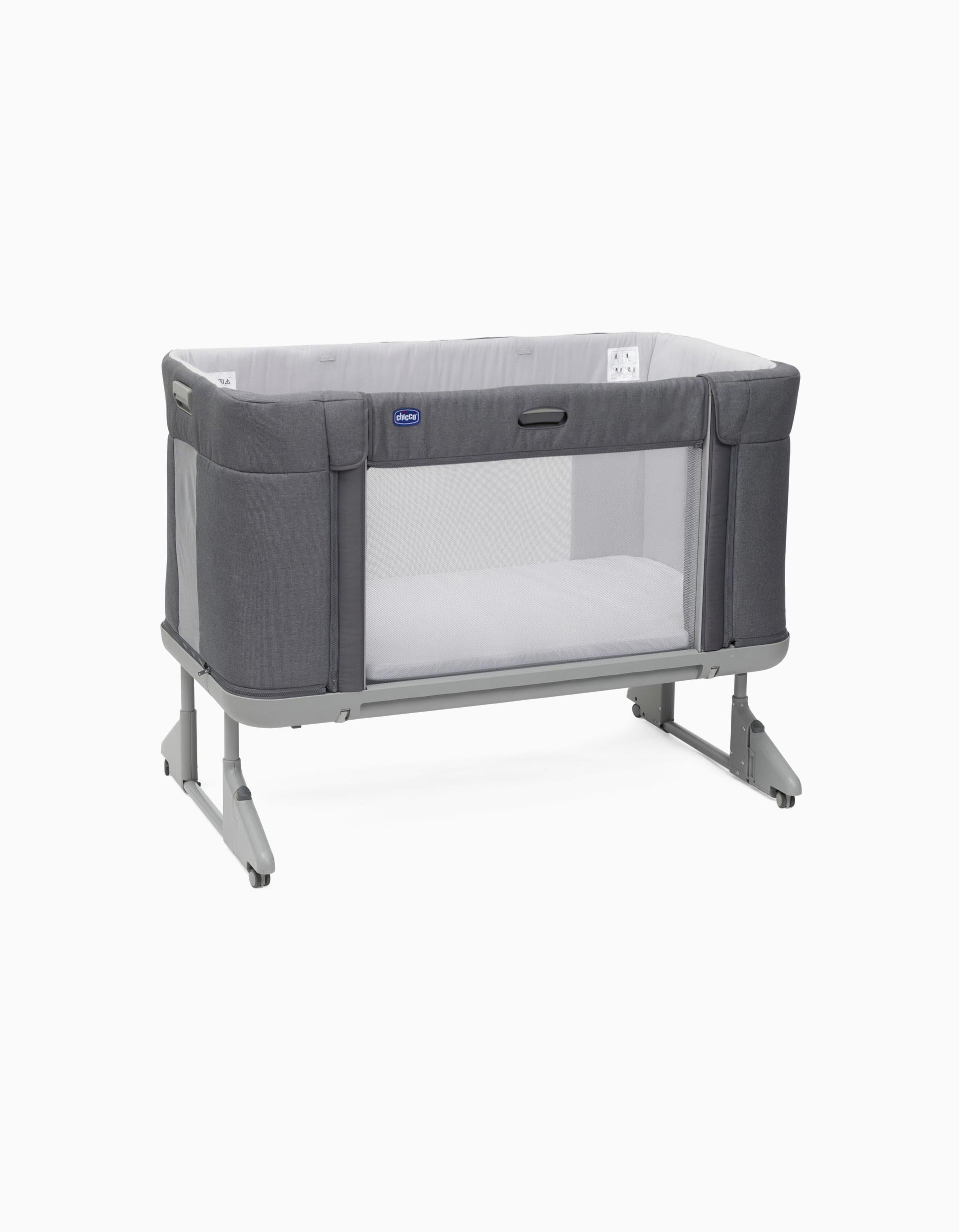 Cot Next 2 Me Chicco Forever Slate Grey ZIPPY