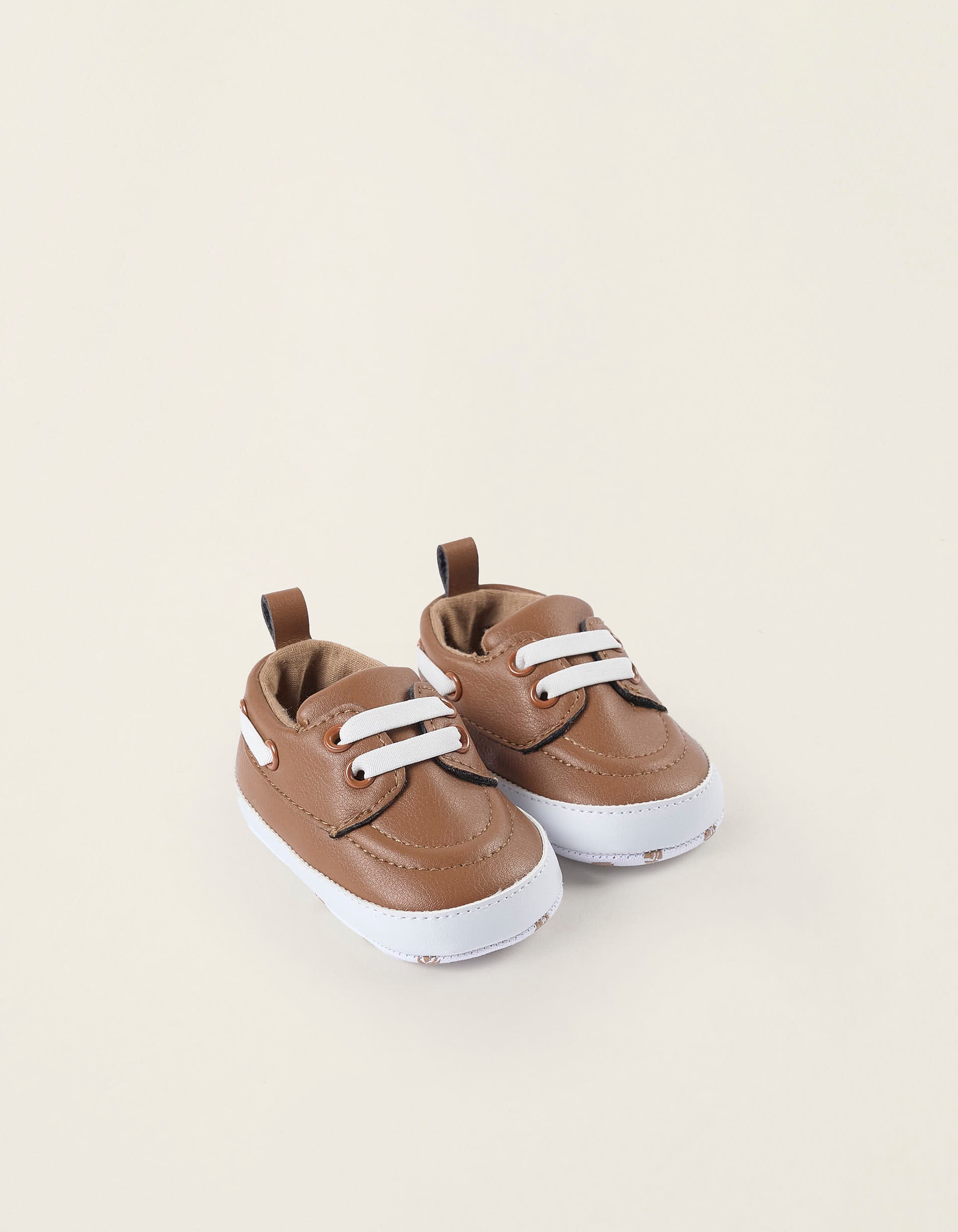 Deck Shoes for Newborn Boys, Camel