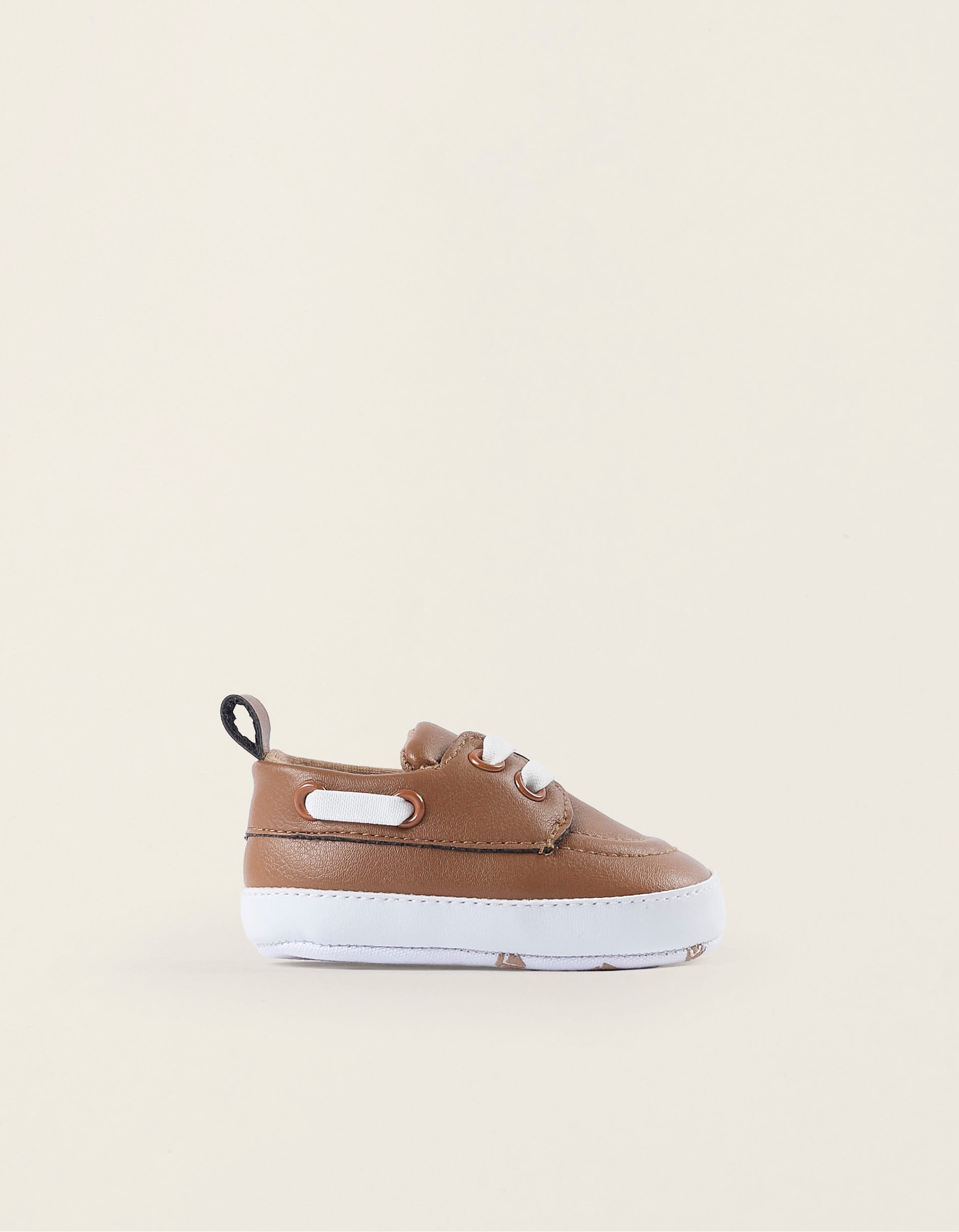 Deck Shoes for Newborn Boys, Camel