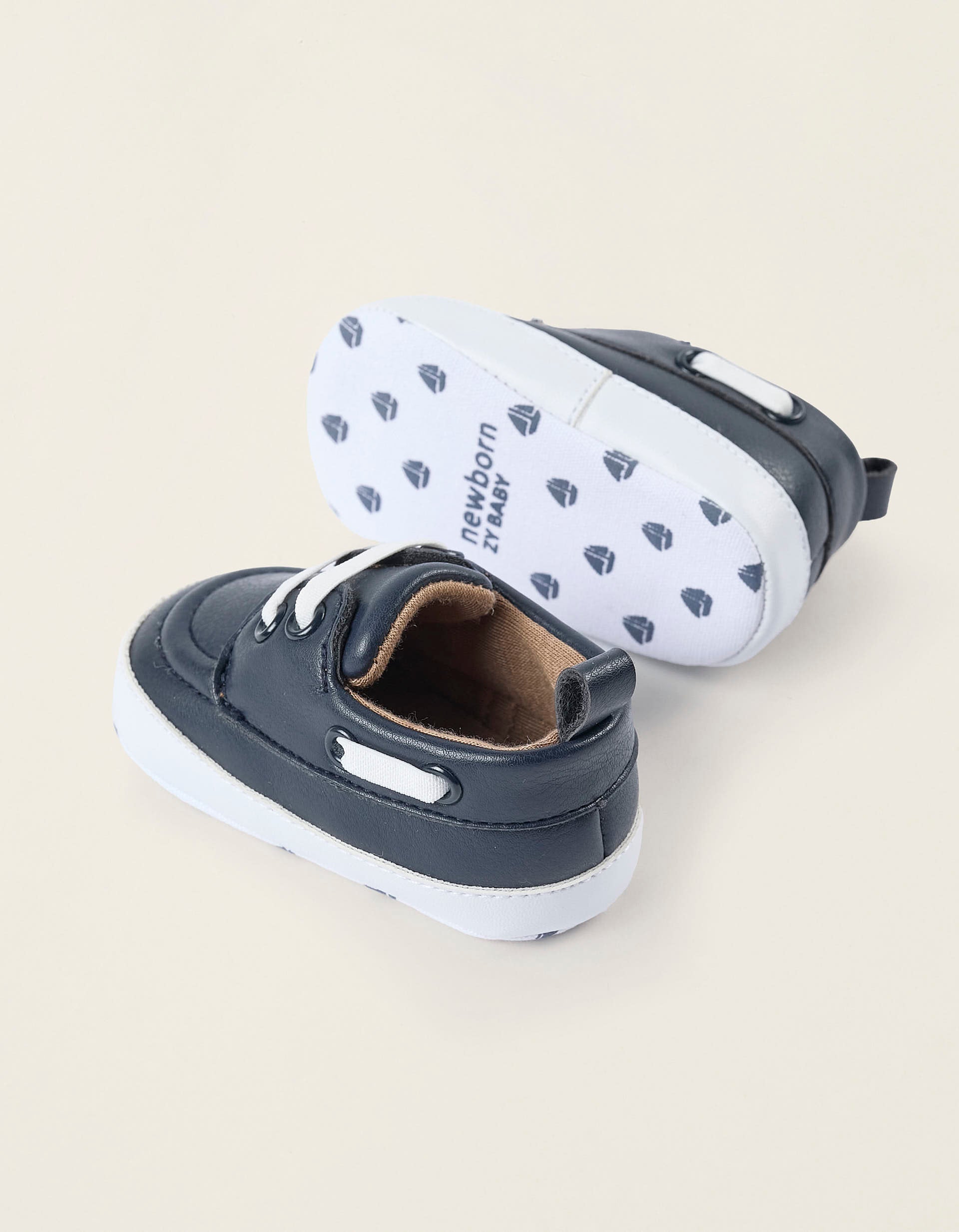 Deck Shoes for Newborn Boys, Dark Blue