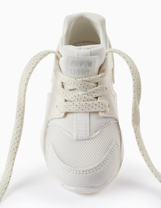 Sapatilhas para Bebé Menina 'ZY Superlight Runner', Branco/Prateado