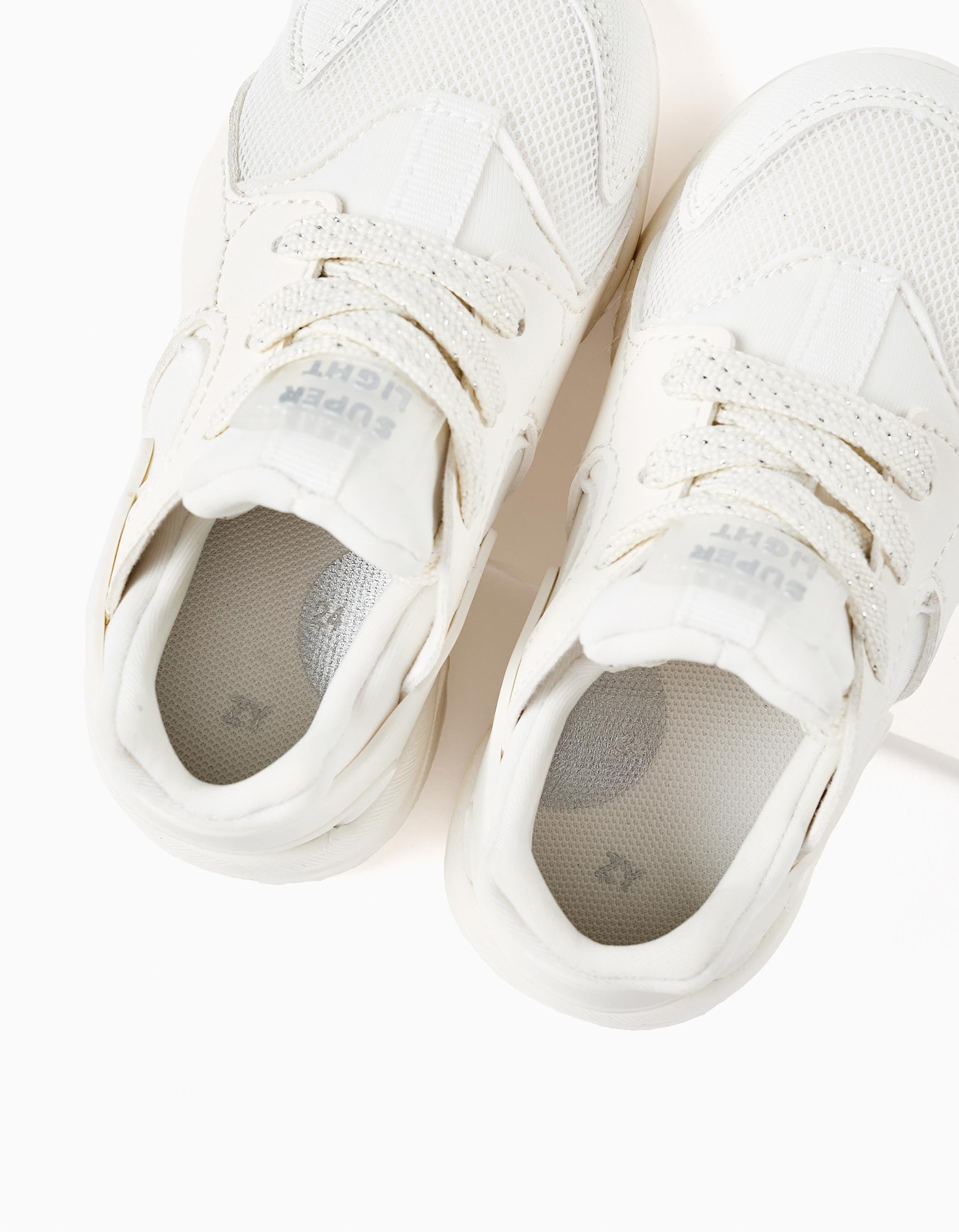 Baskets pour Bébé Fille 'ZY Superlight Runner', Blanc/Argenté