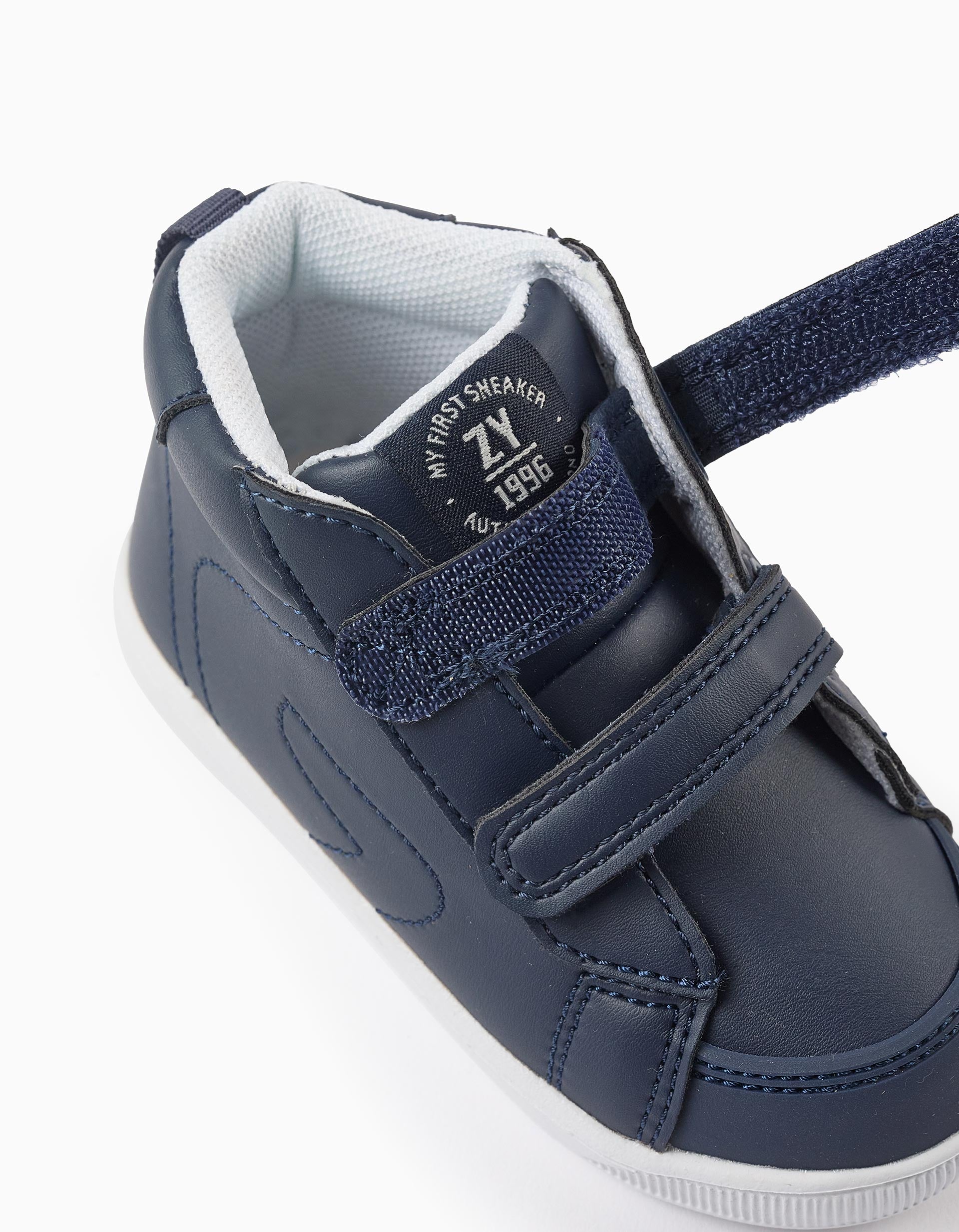 Zapatillas de Caña Alta para Bebé Niño 'My First Sneakers 96', Azul Oscuro