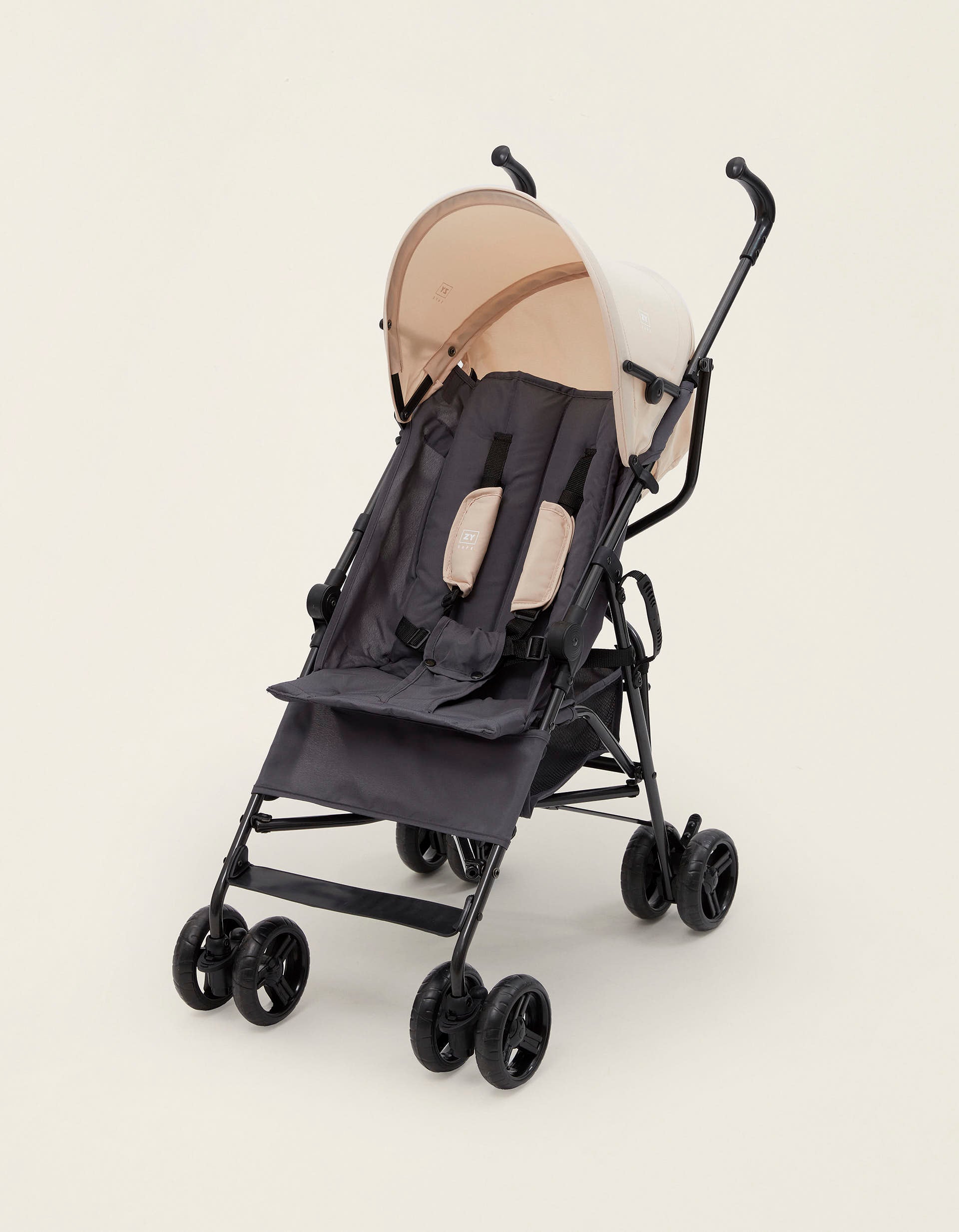 Poussette ZY Safe Road Plus, Gris/Beige