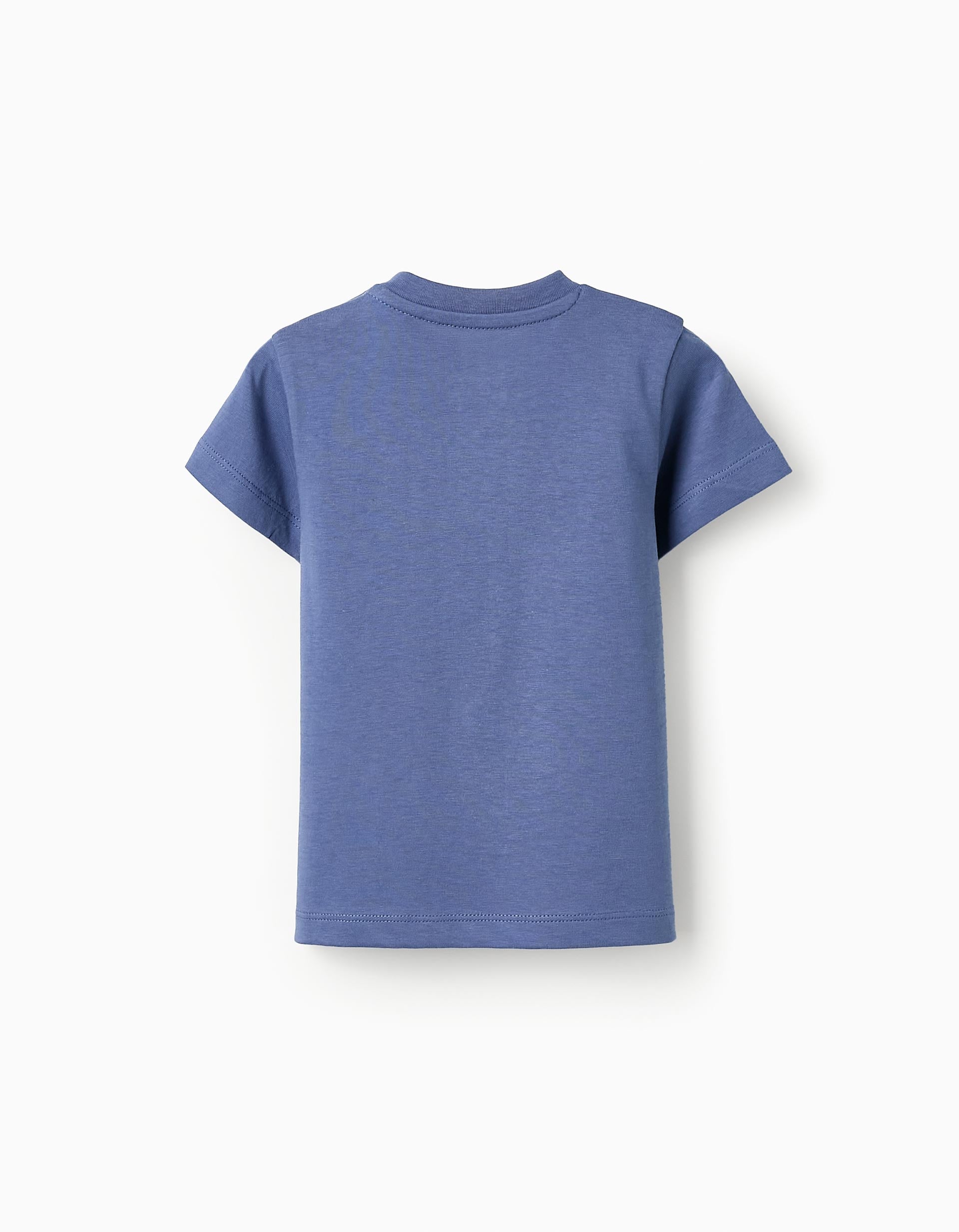 T-shirt de Algodão para Bebé Menino 'Amizade', Azul