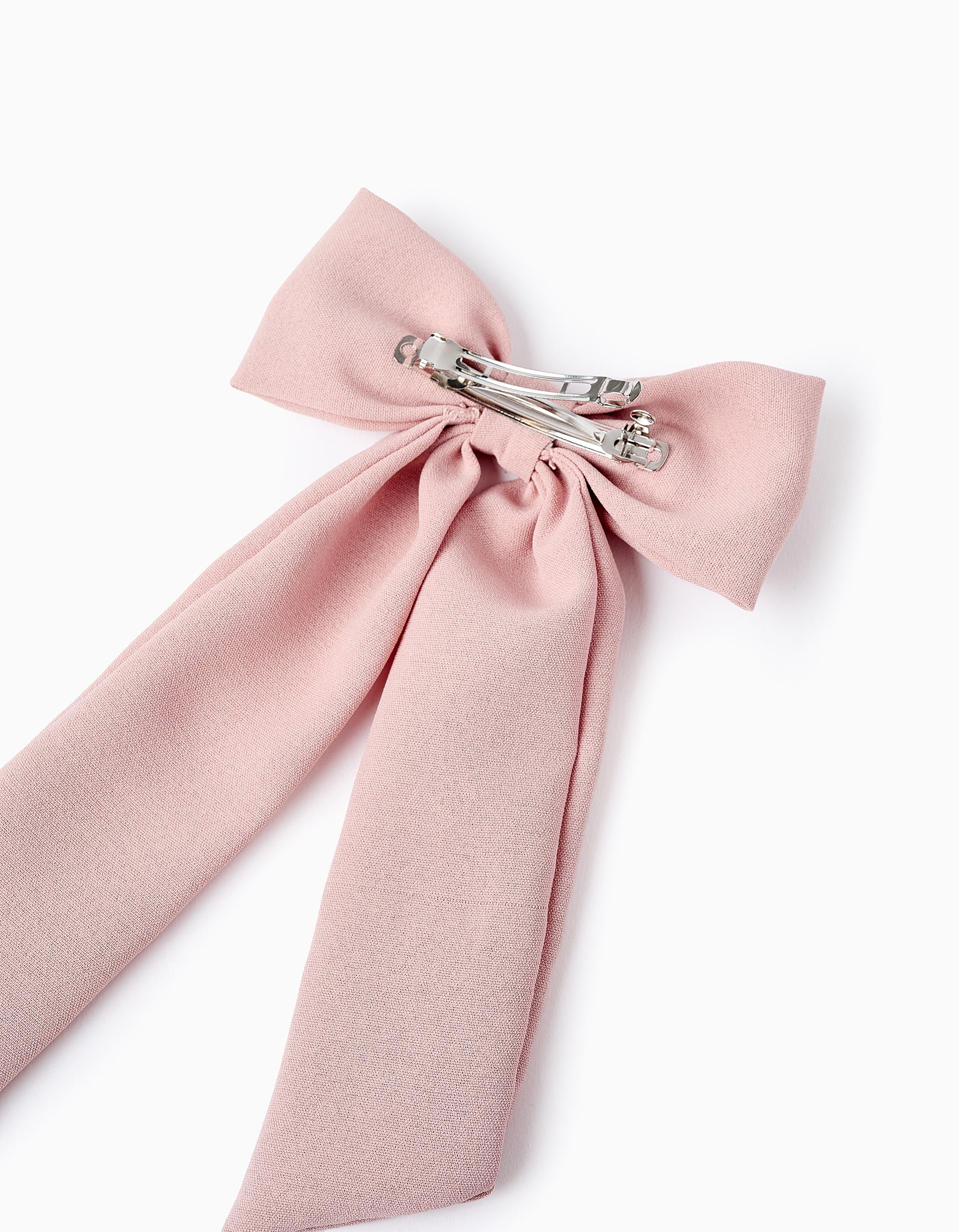 Barrette à Cheveux avec Nœud en Tissu pour Bébé et Fille, Rose