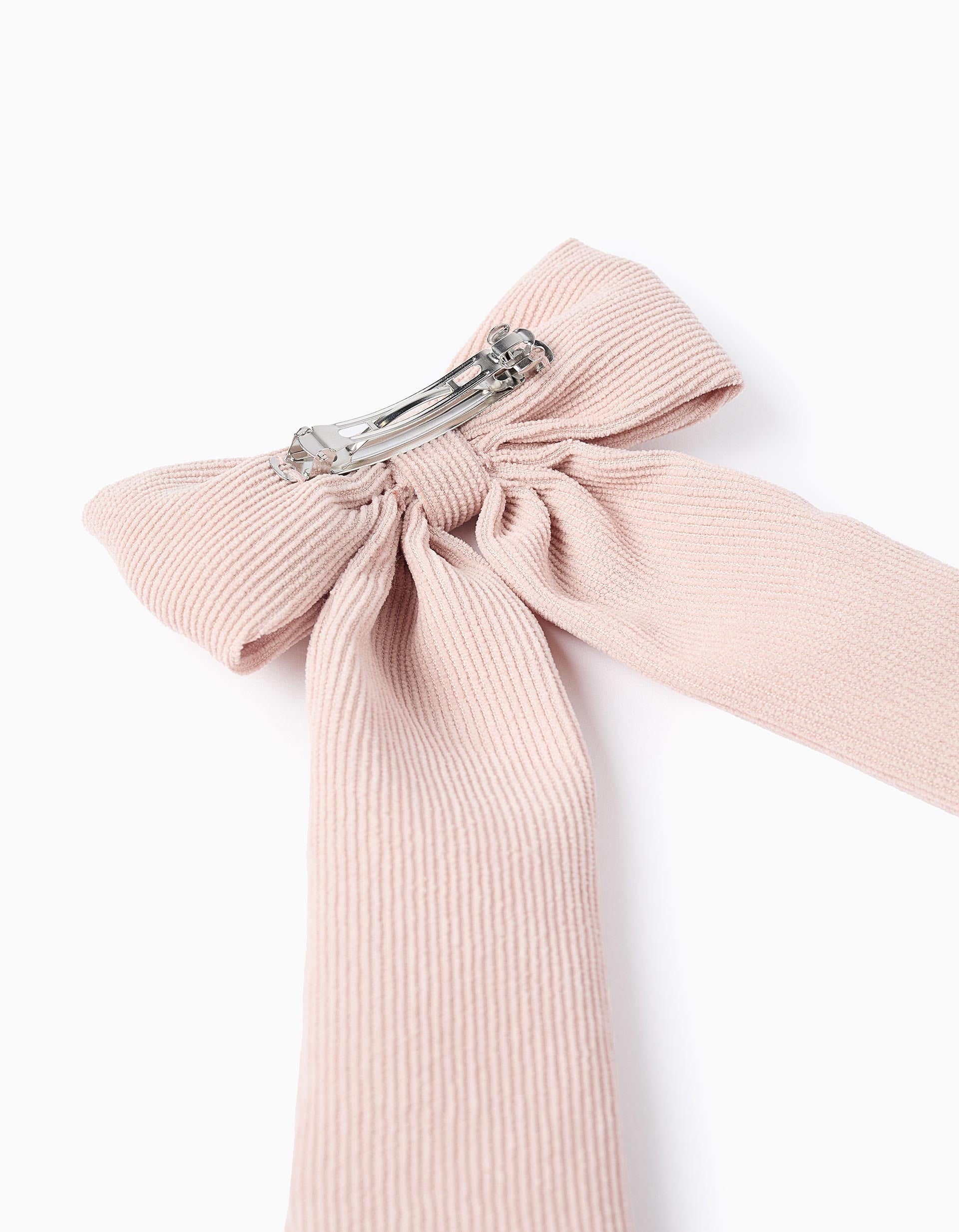 Hair Slide with bow for baby girls, Pink