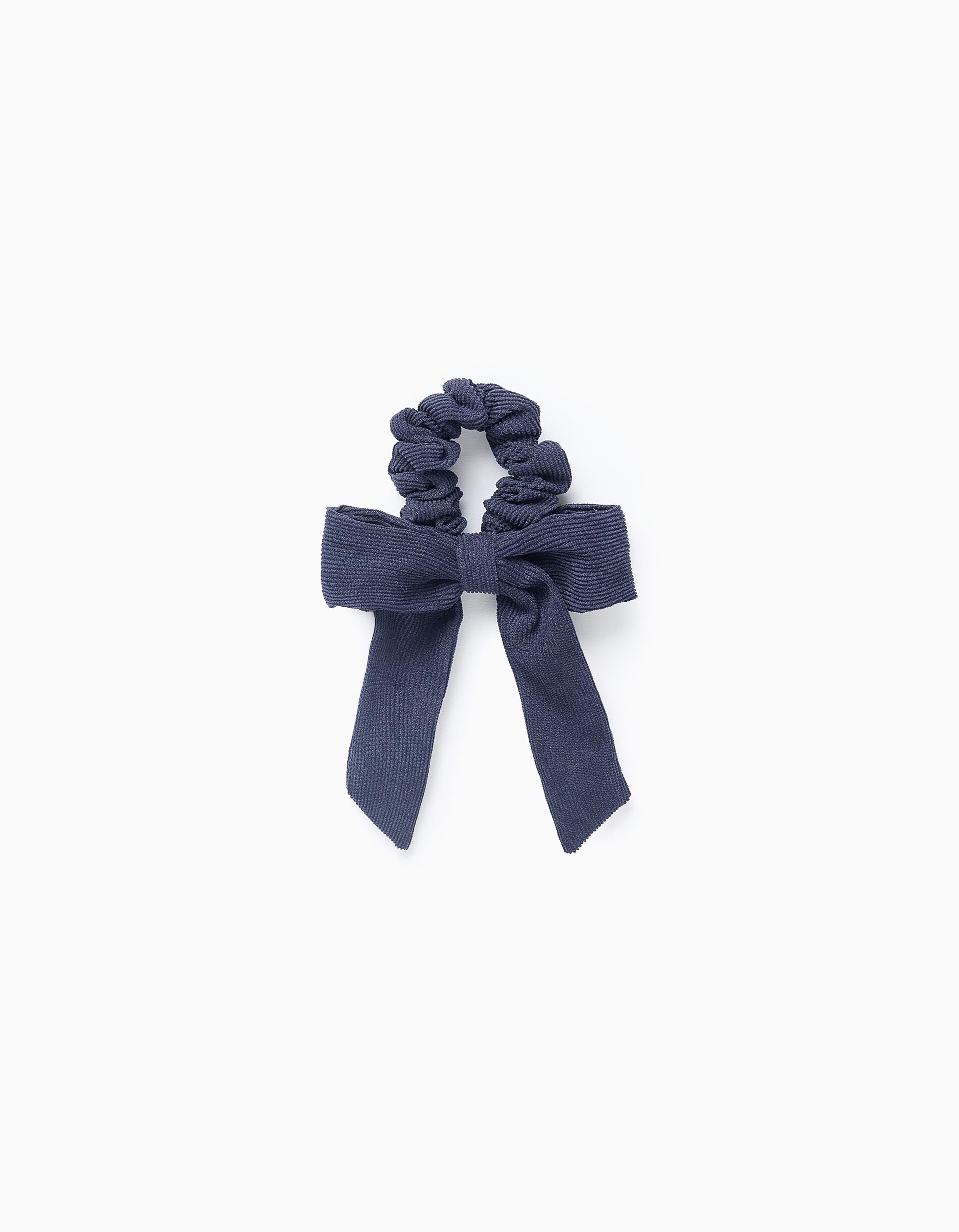 Scrunchie com Laço para Bebé e Menina, Azul Escuro